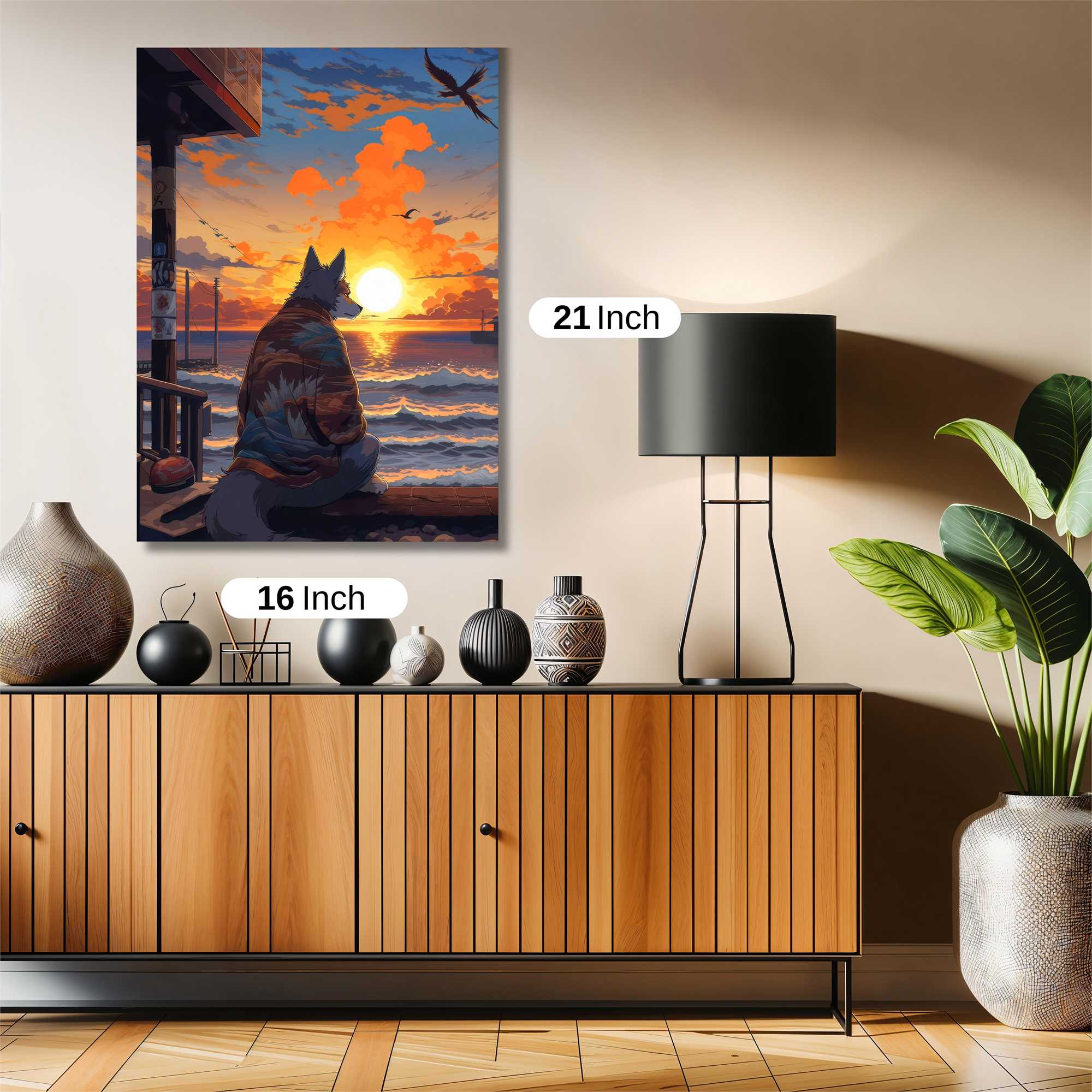Wistful Waves Safe Wall Magnetic / M