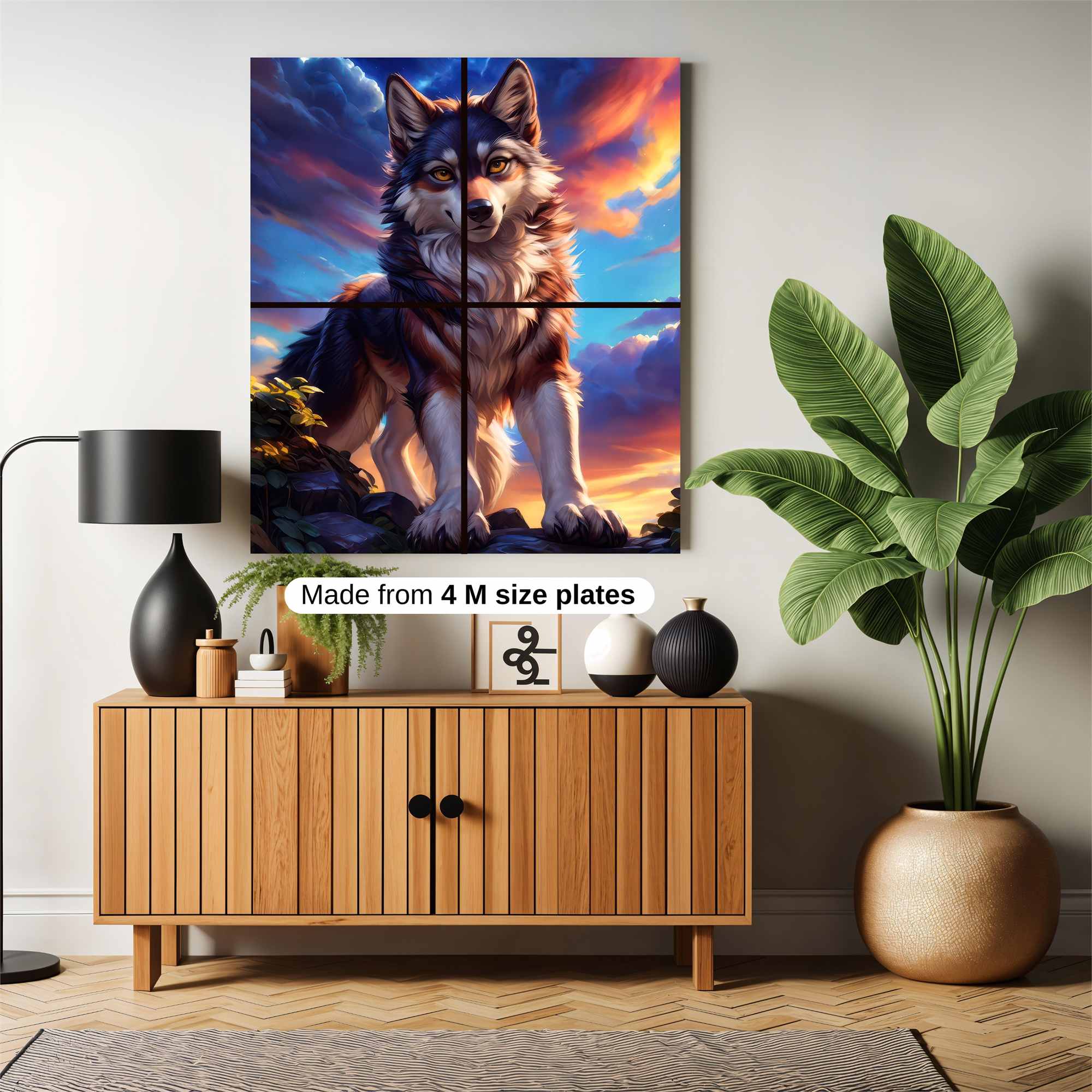 Wolf Majesty Safe Wall Magnetic / M