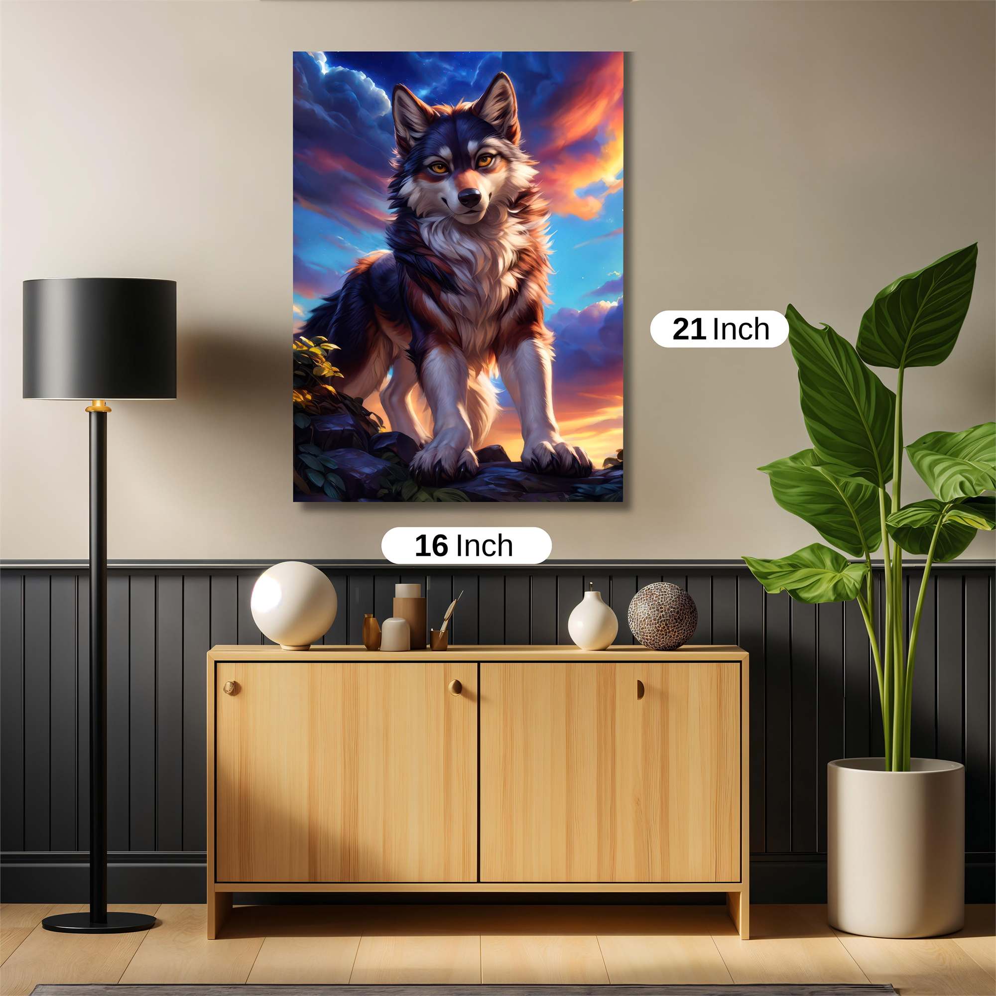 Wolf Majesty Safe Wall Magnetic / M