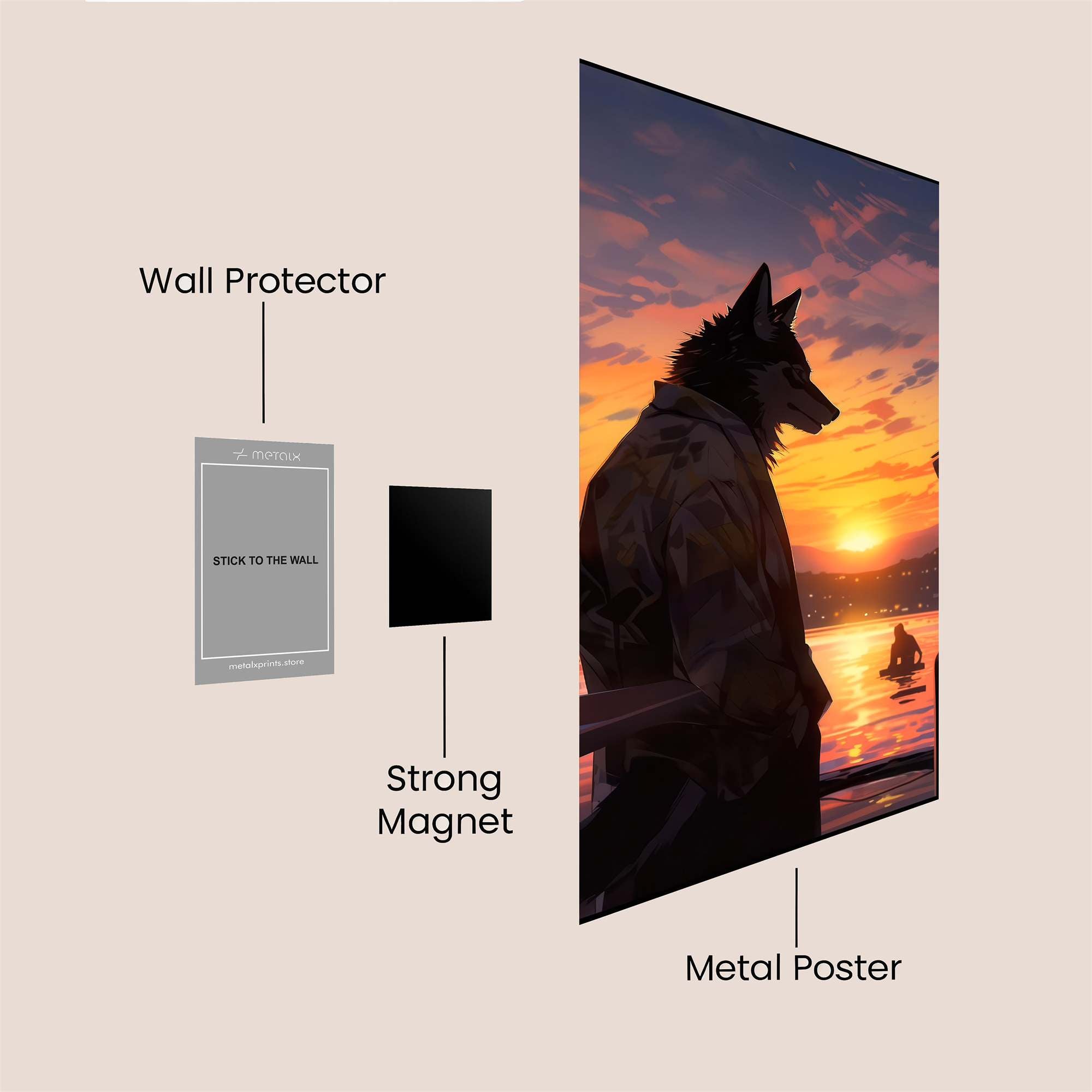 Lupine Serenity Safe Wall Magnetic / M