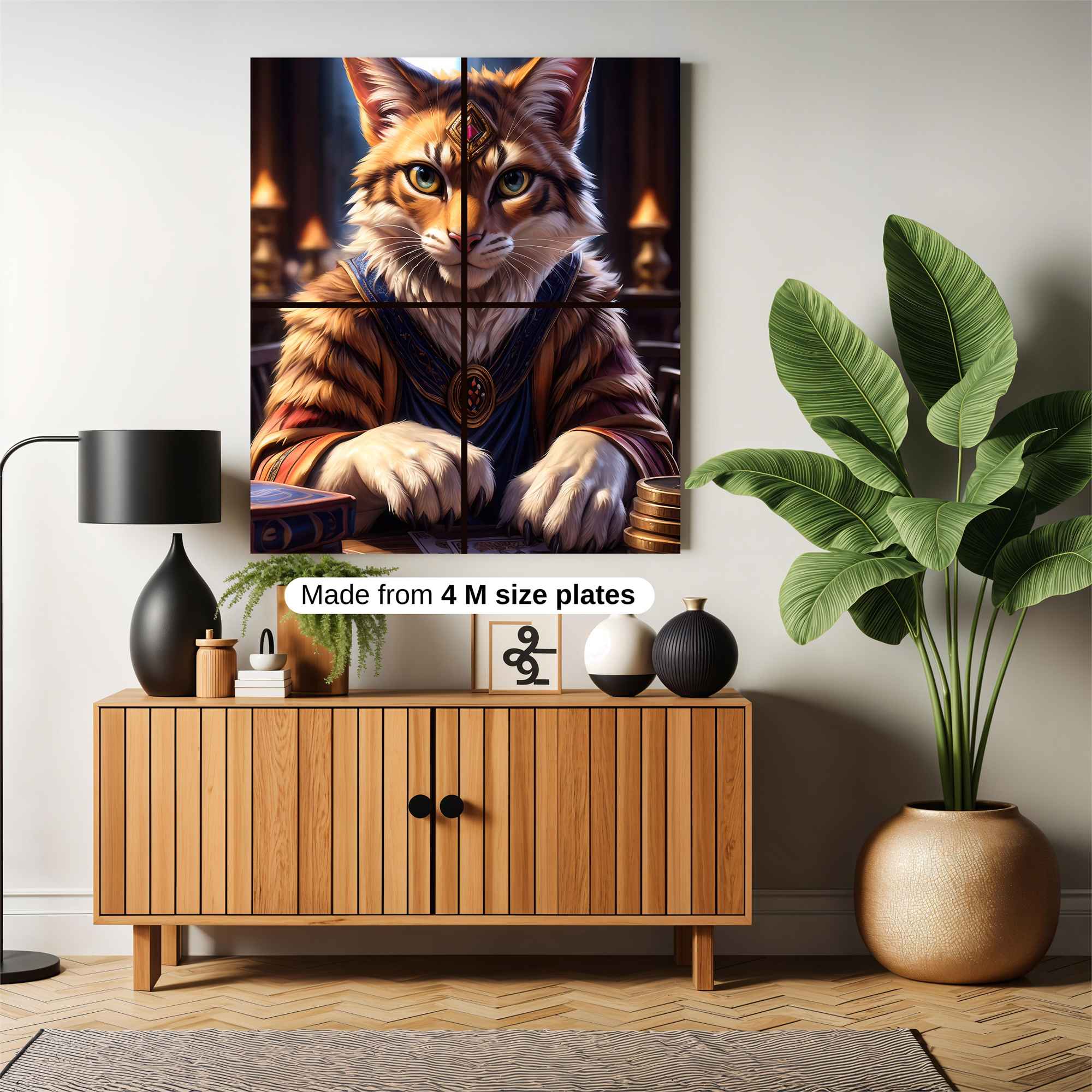 Feline Wizardry Safe Wall Magnetic / M