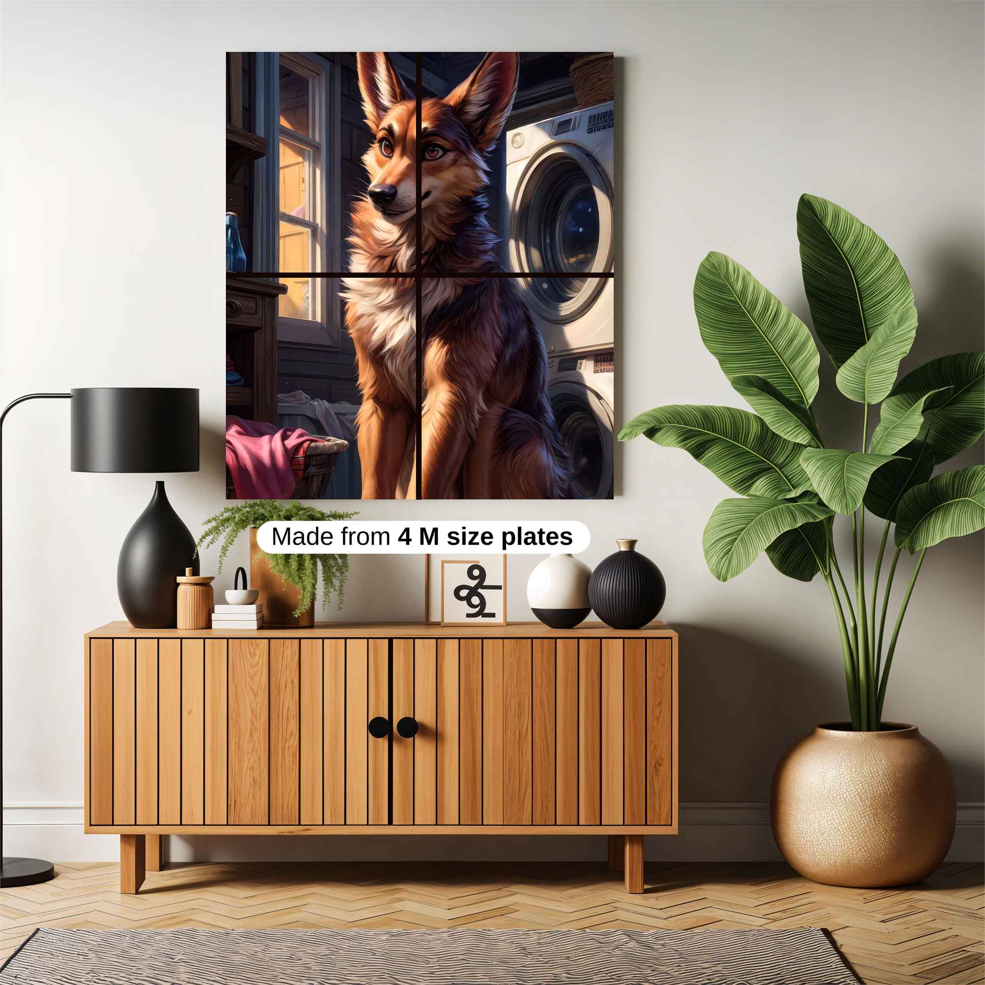 Canine Whimsy Safe Wall Magnetic / M