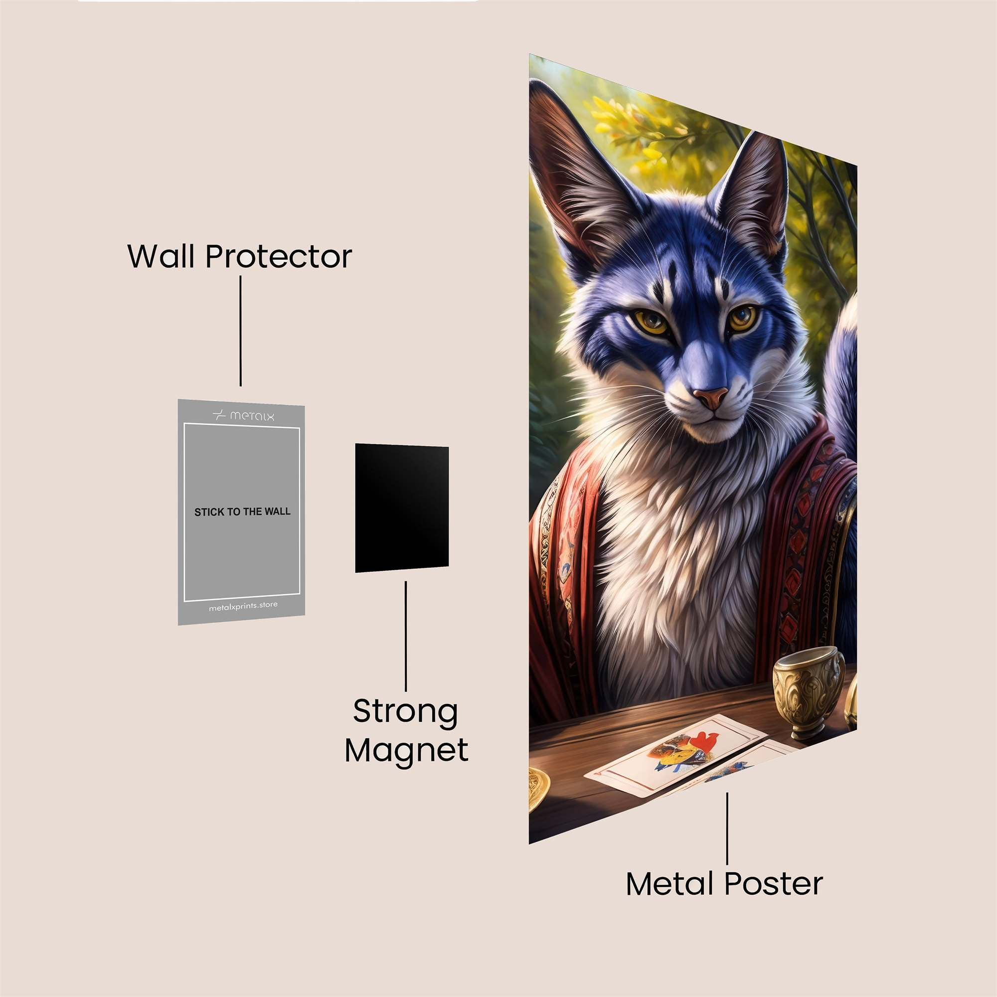 Feline Gambit Safe Wall Magnetic / M