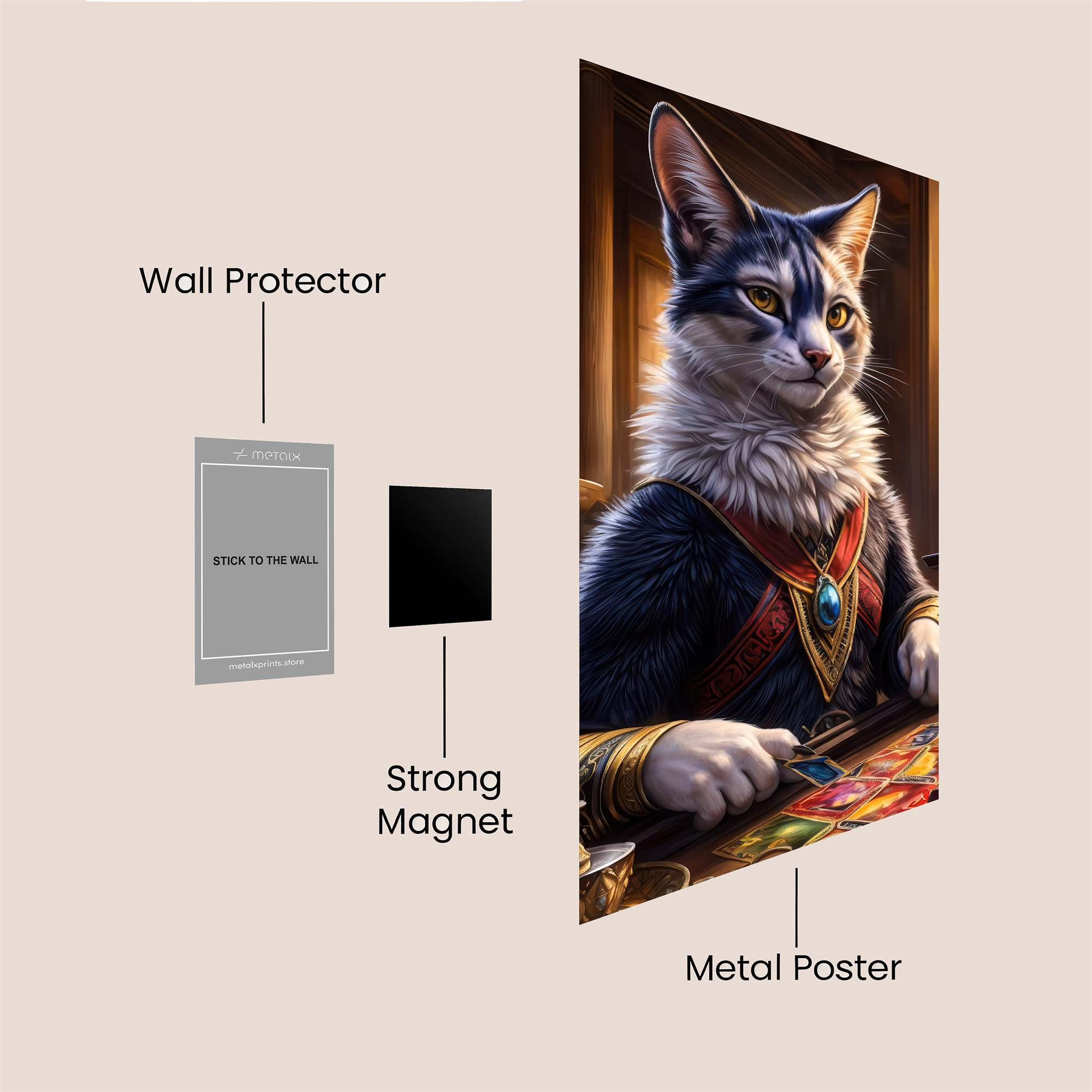 Feline Alchemist Safe Wall Magnetic / M