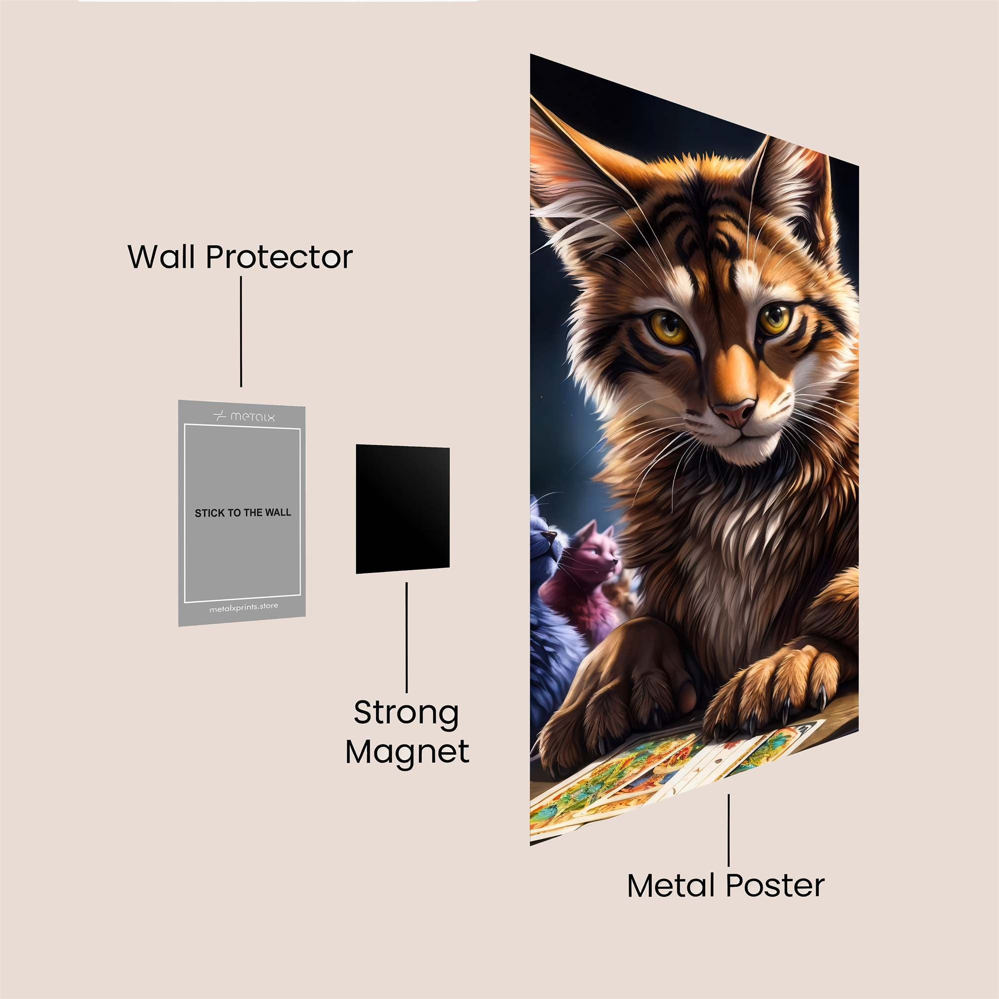 Feline Fortune Safe Wall Magnetic / M