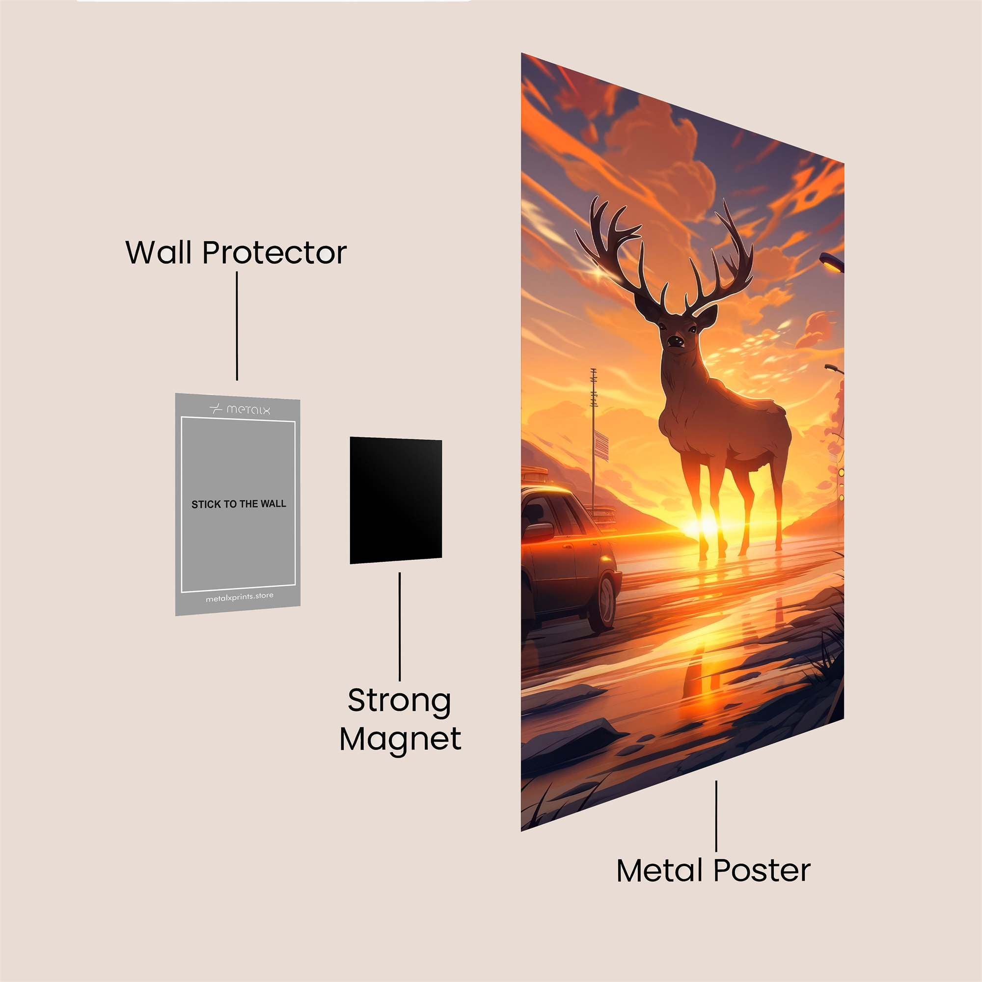Sunset Majesty Safe Wall Magnetic / M