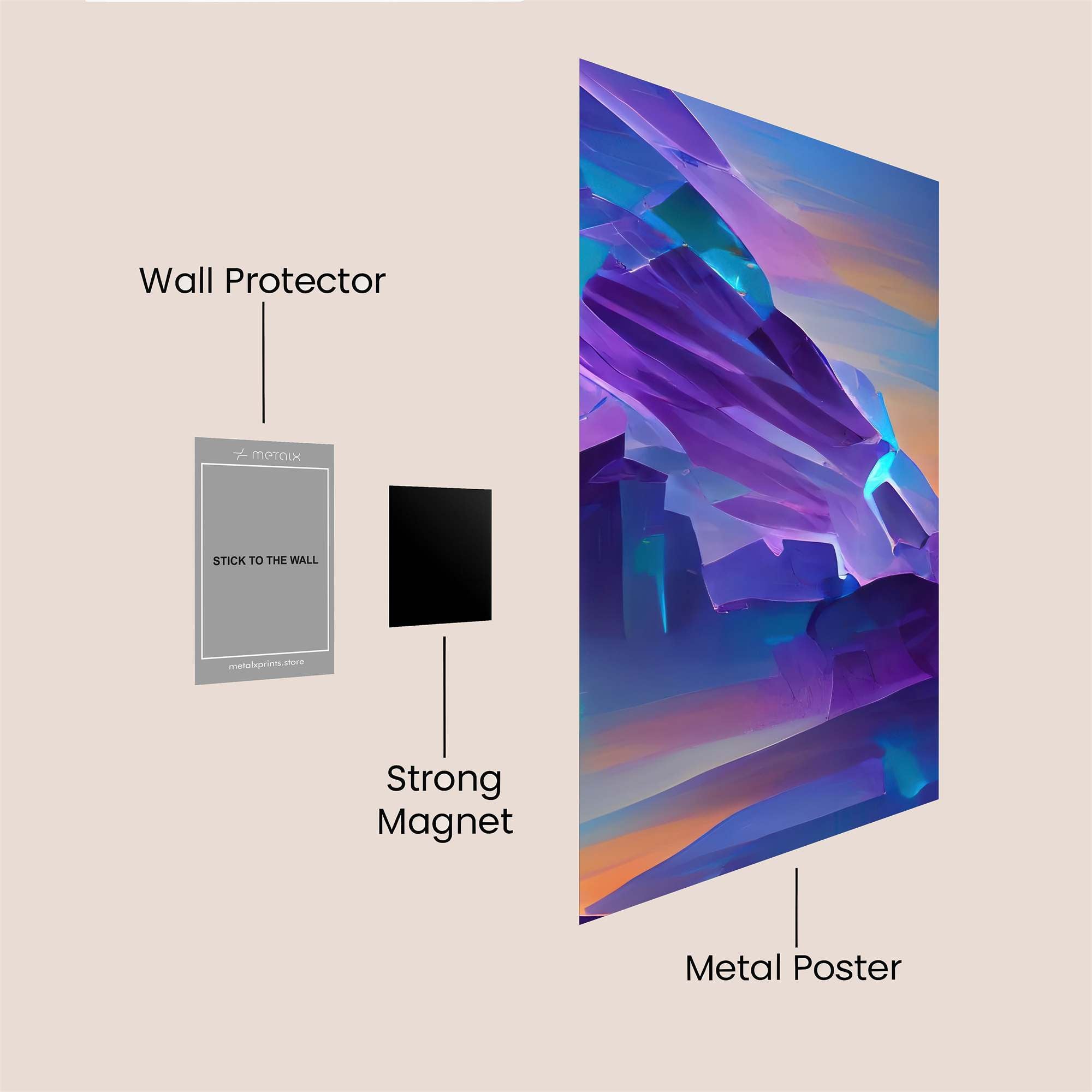 Prismatic Dreamscape Safe Wall Magnetic / M