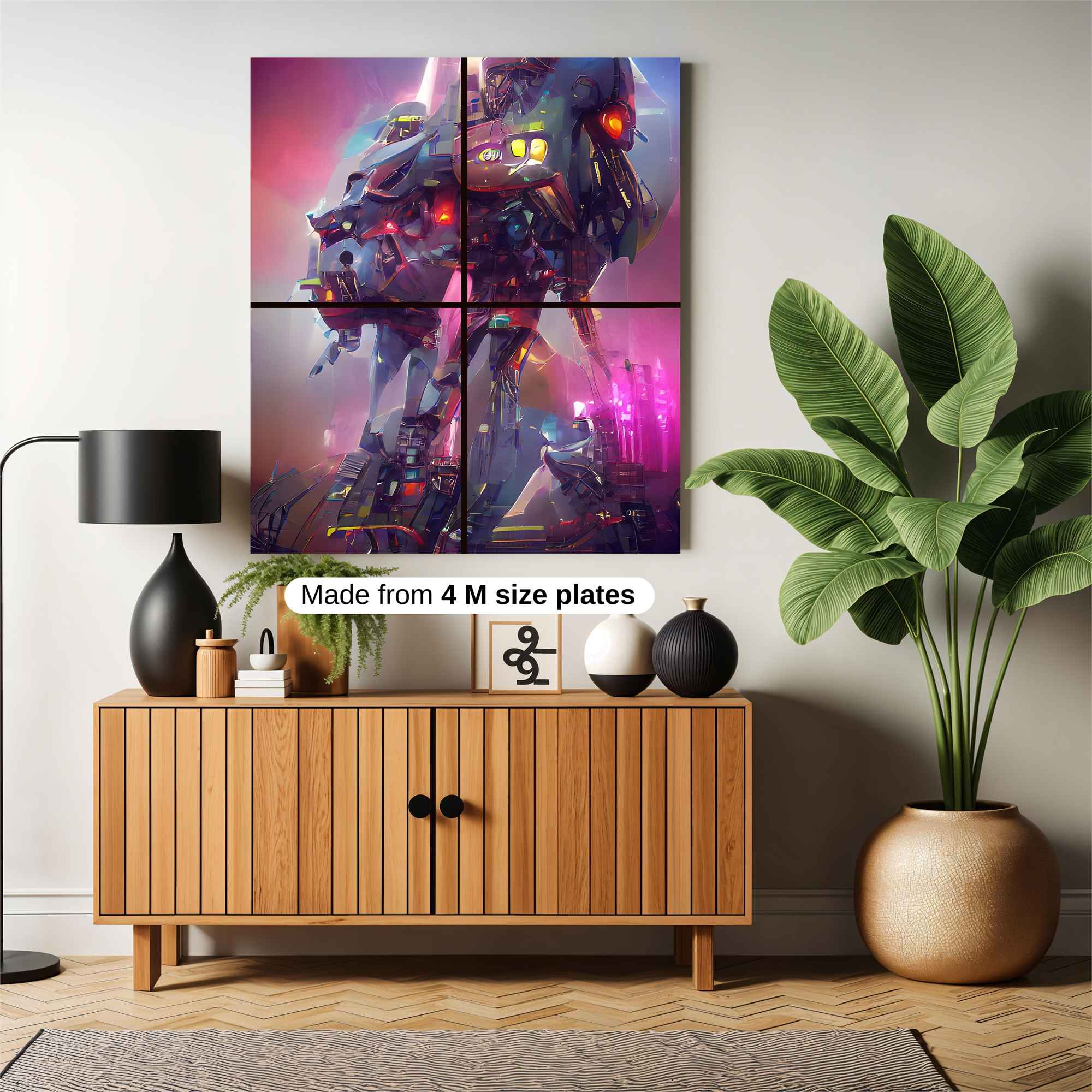 Neon Sentinel Safe Wall Magnetic / M