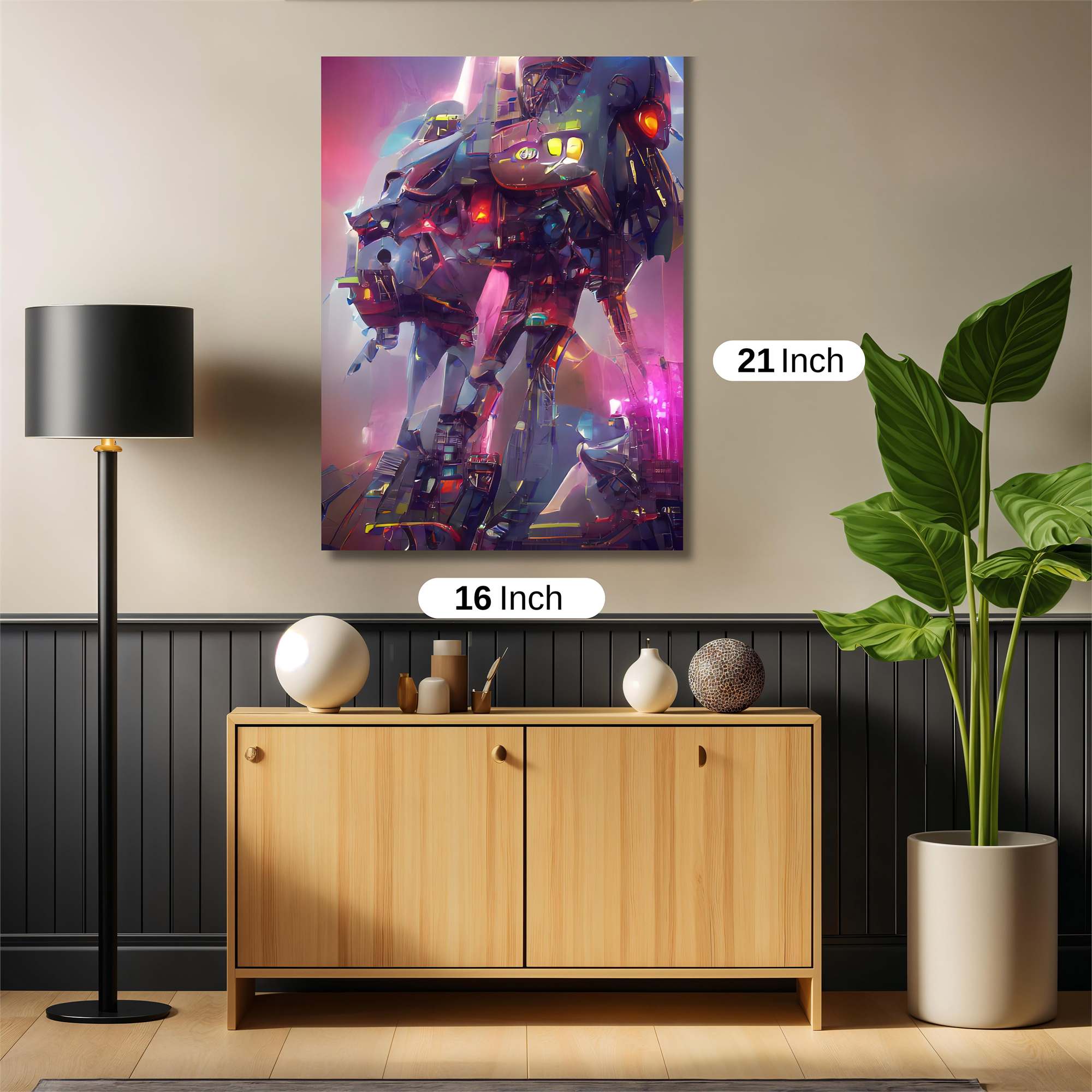 Neon Sentinel Safe Wall Magnetic / M