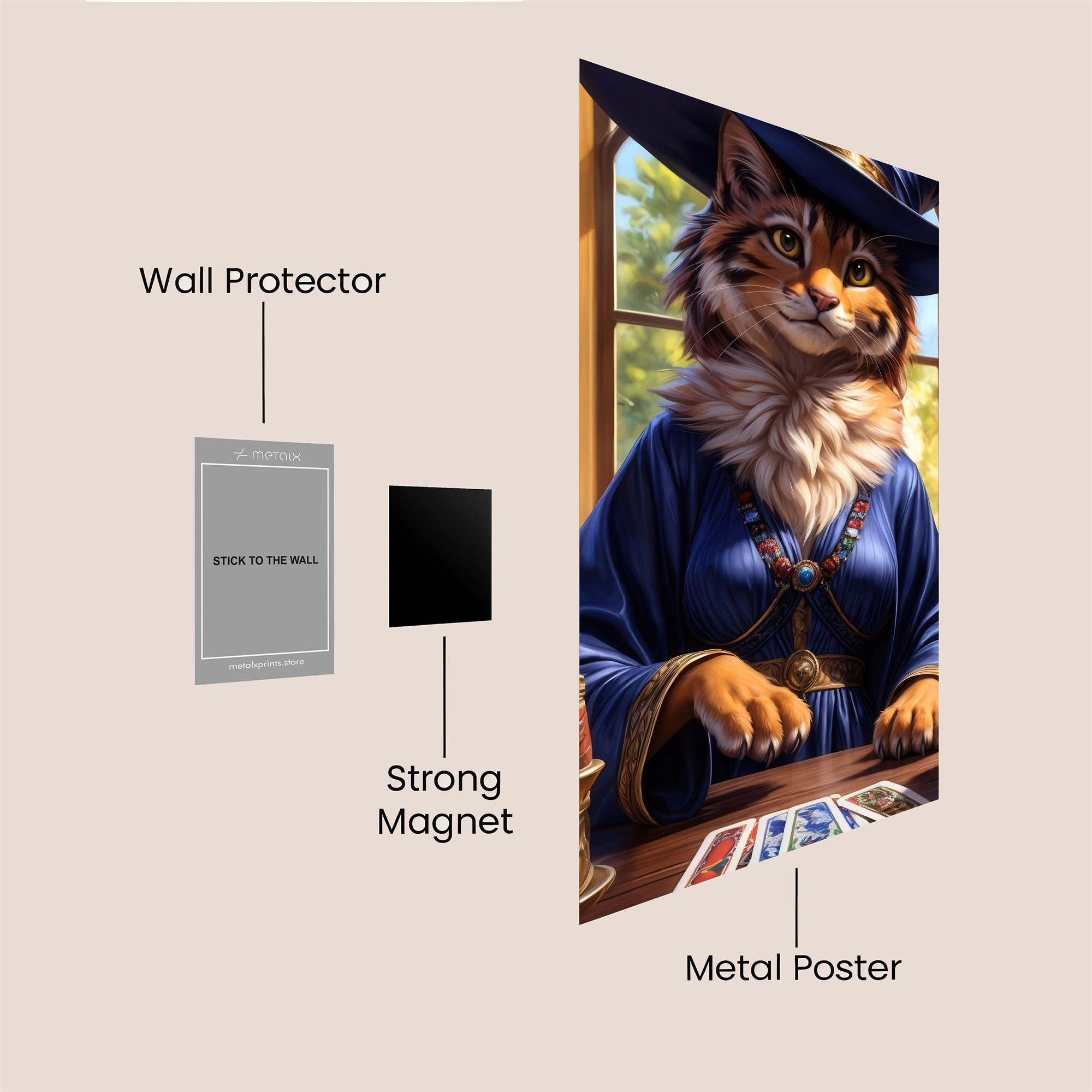 Feline Oracle Safe Wall Magnetic / M