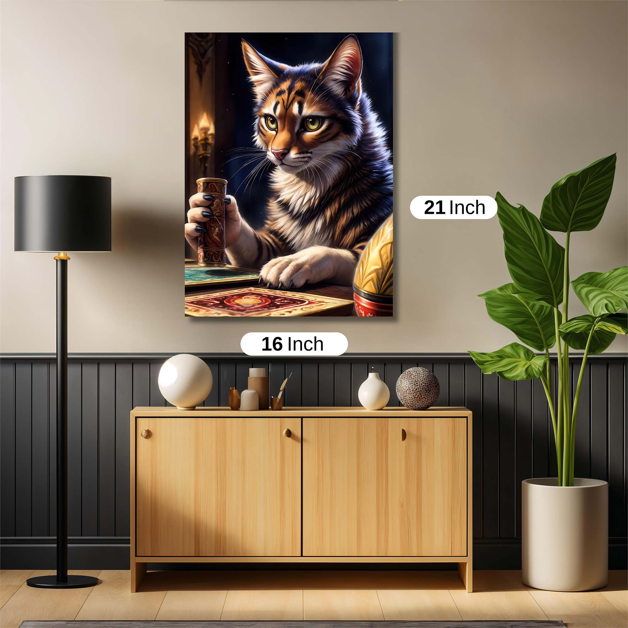 Feline Fortune Safe Wall Magnetic / M
