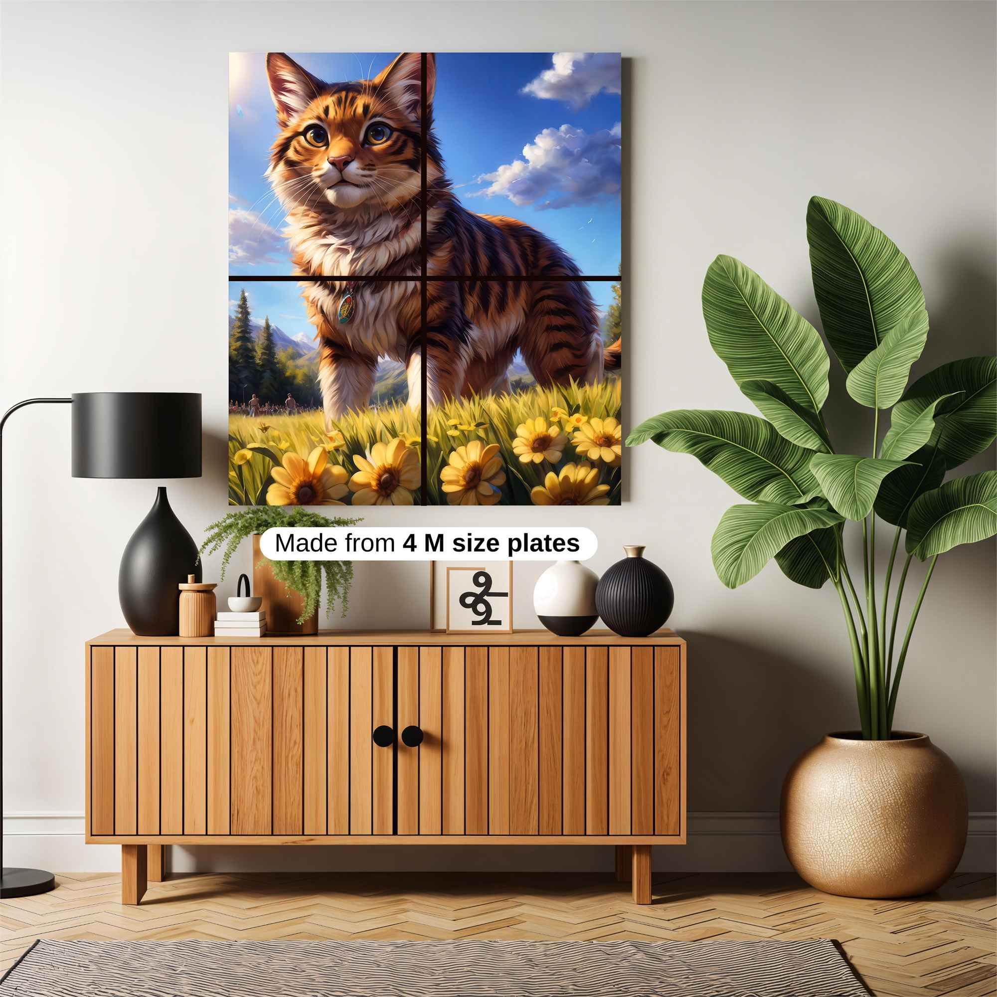 Feline Sunshine Safe Wall Magnetic / M