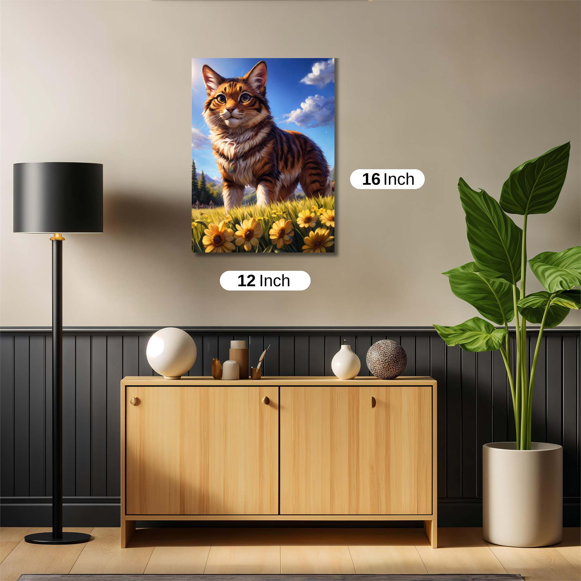 Feline Sunshine Safe Wall Magnetic / M
