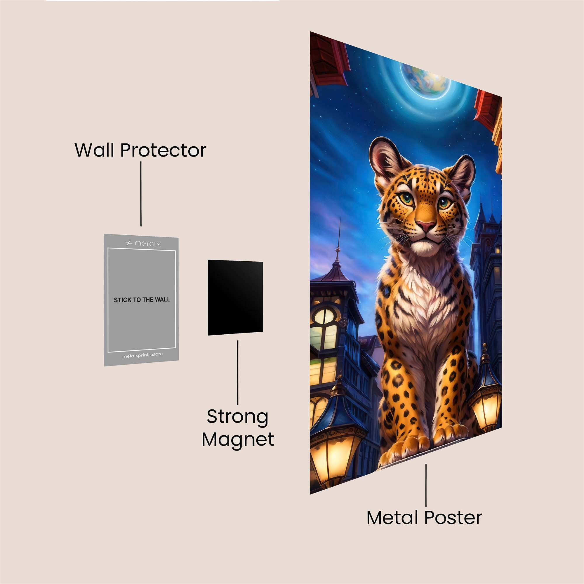 Leopard Majesty Safe Wall Magnetic / M
