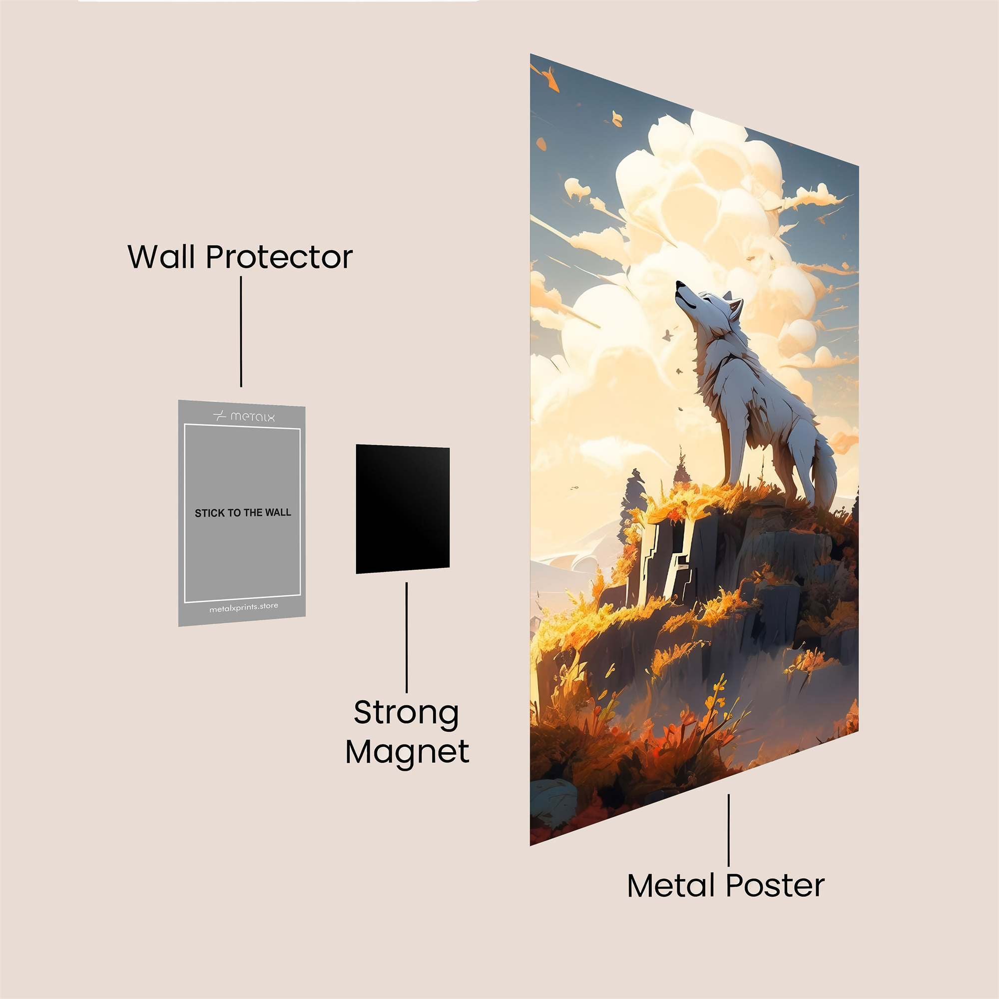 Lone Reverie Safe Wall Magnetic / M