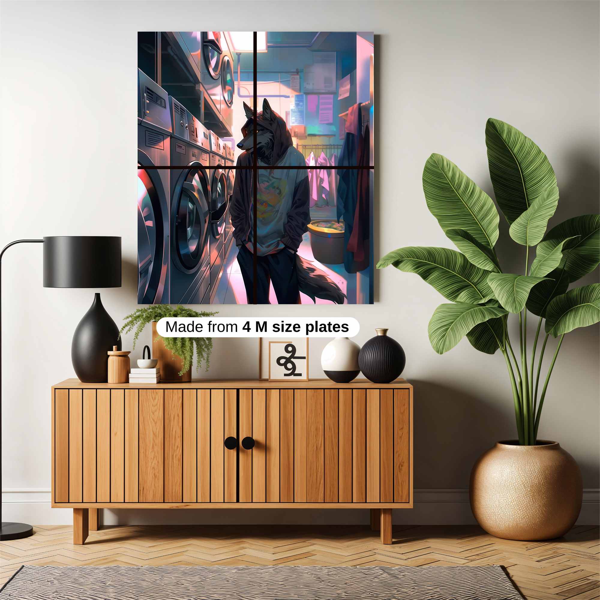 Laundromat Whimsy Safe Wall Magnetic / M