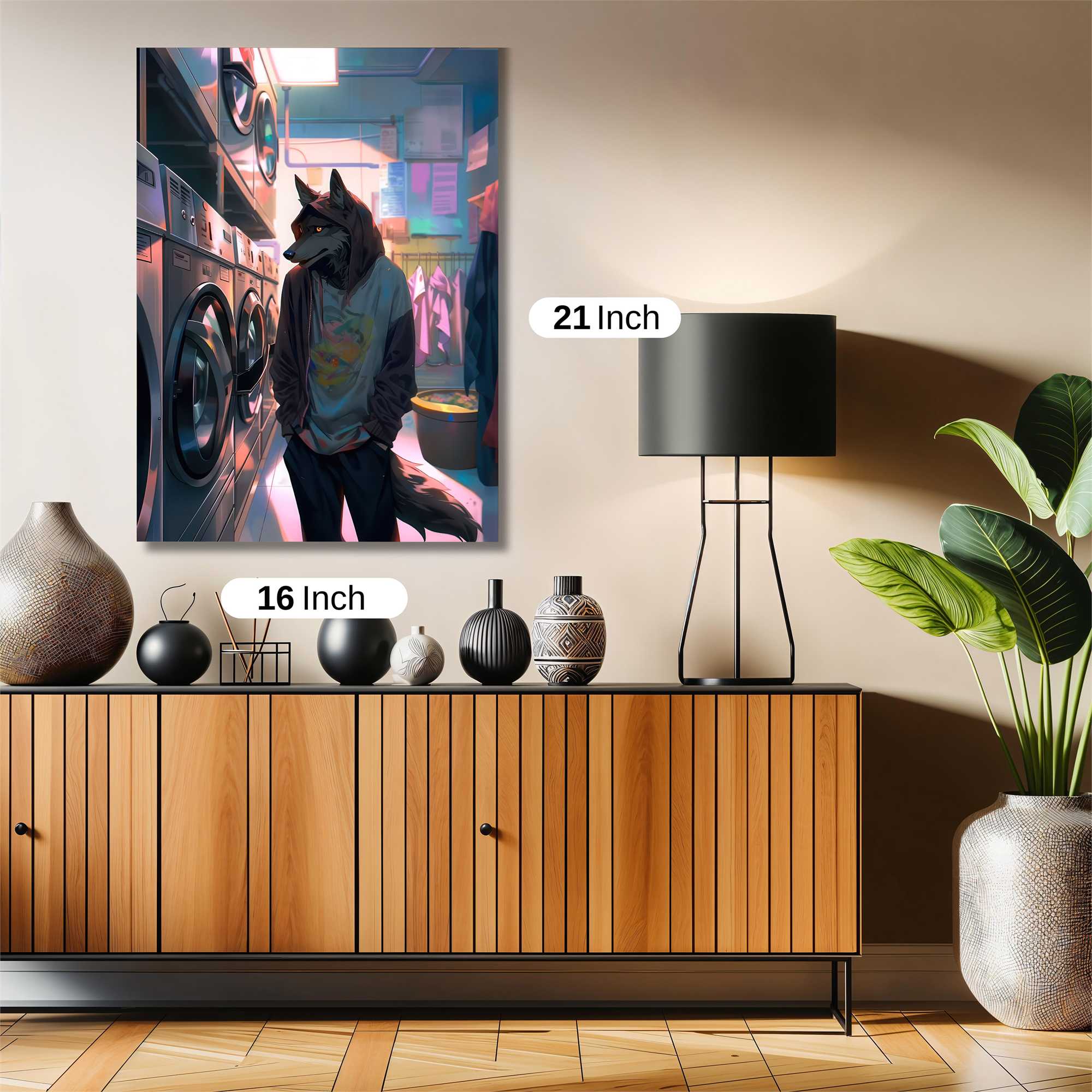 Laundromat Whimsy Safe Wall Magnetic / M