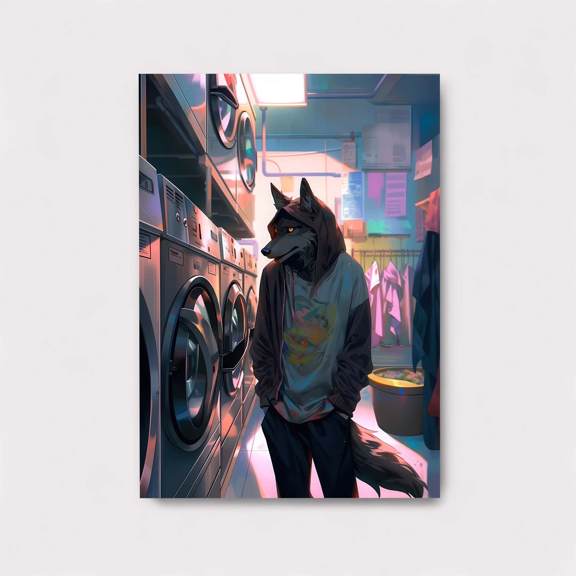 Laundromat Whimsy Safe Wall Magnetic / M