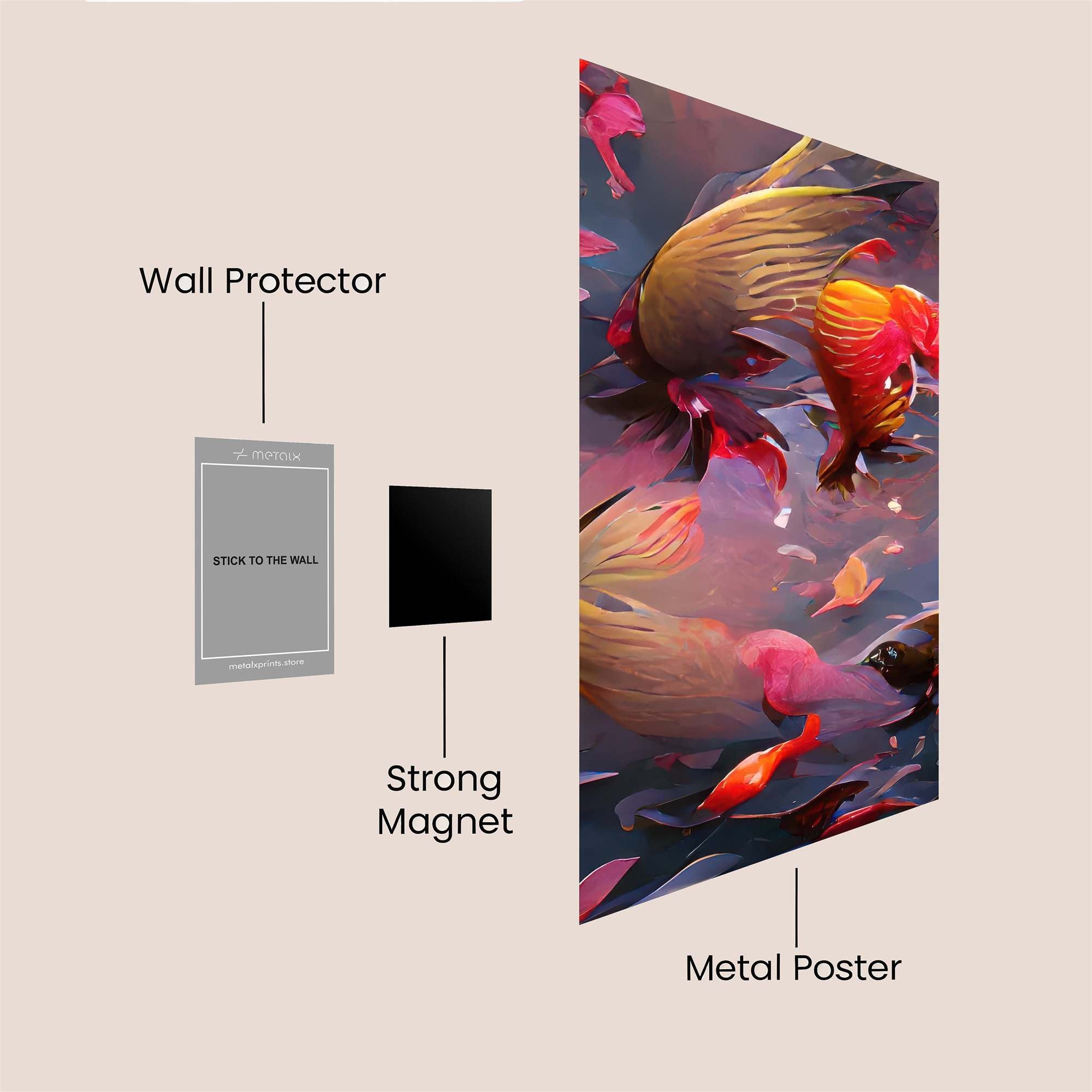 Koi Dance Safe Wall Magnetic / M