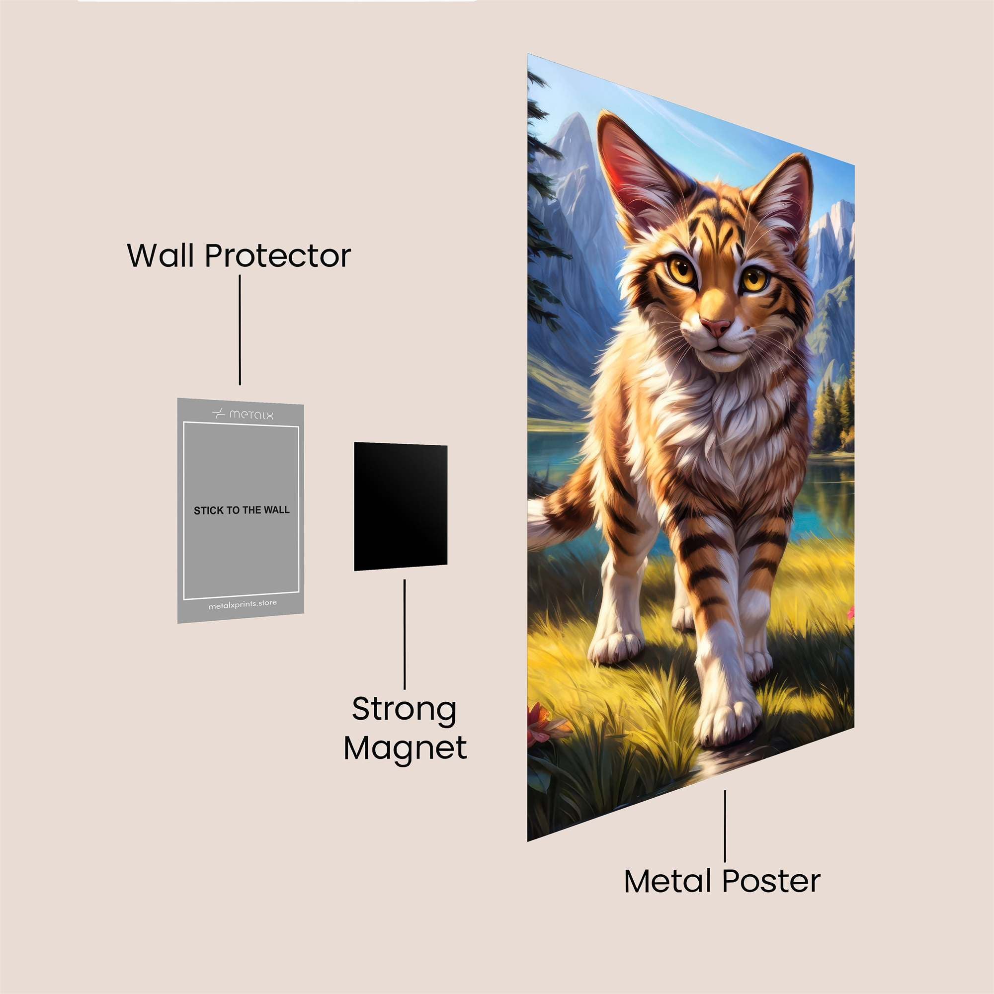 Feline Majesty Safe Wall Magnetic / M