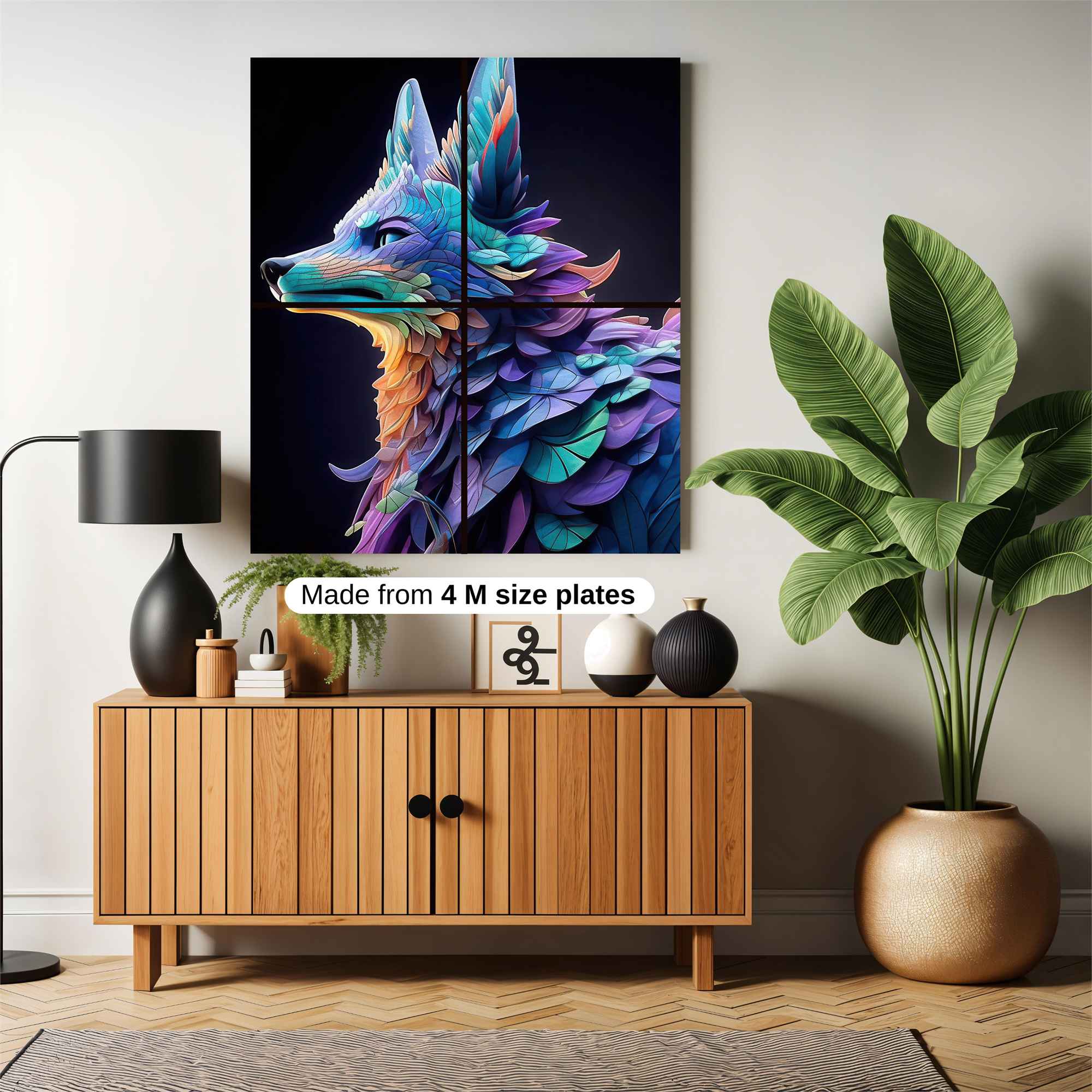 Vibrant Composition Safe Wall Magnetic / M