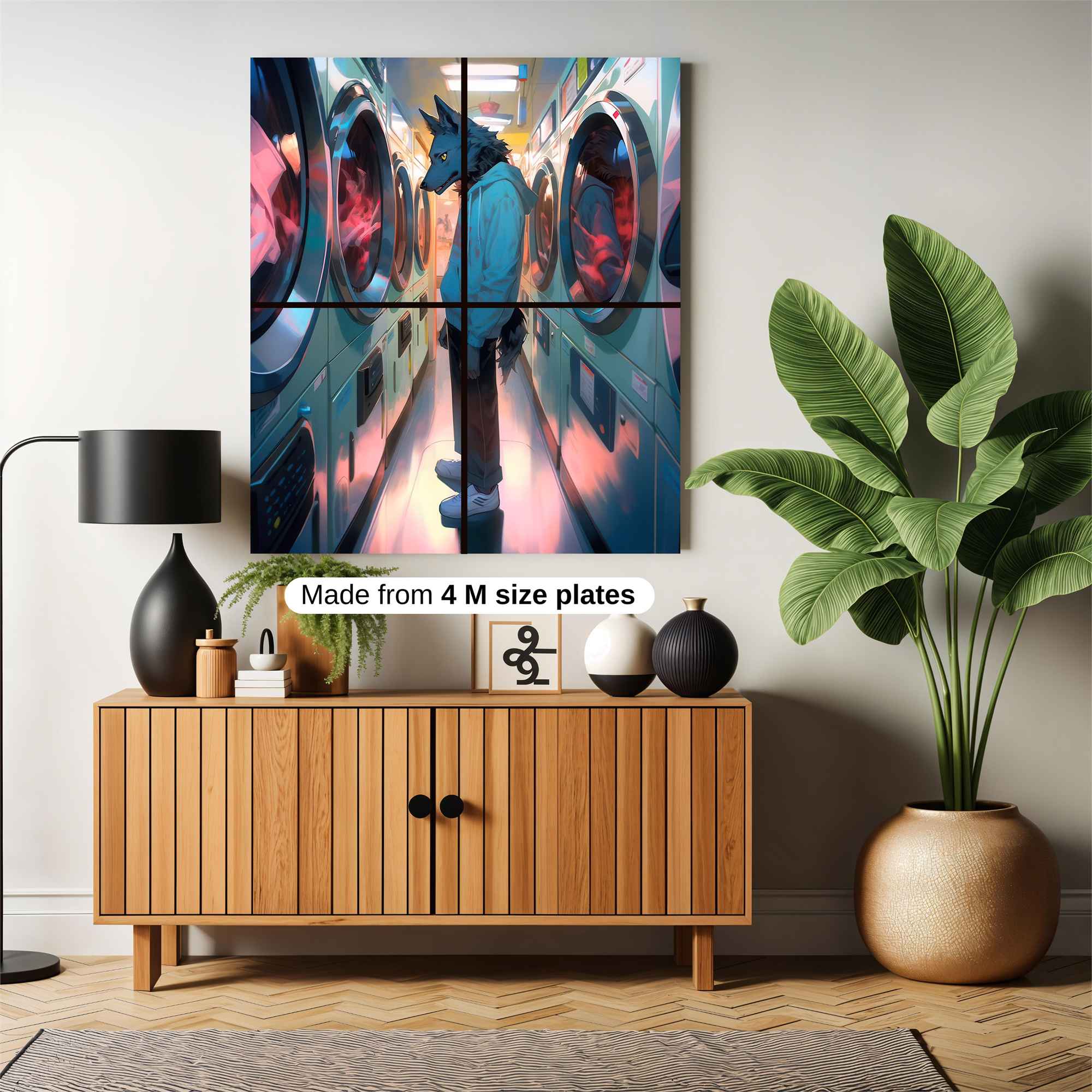 Laundromat Lupine Safe Wall Magnetic / M