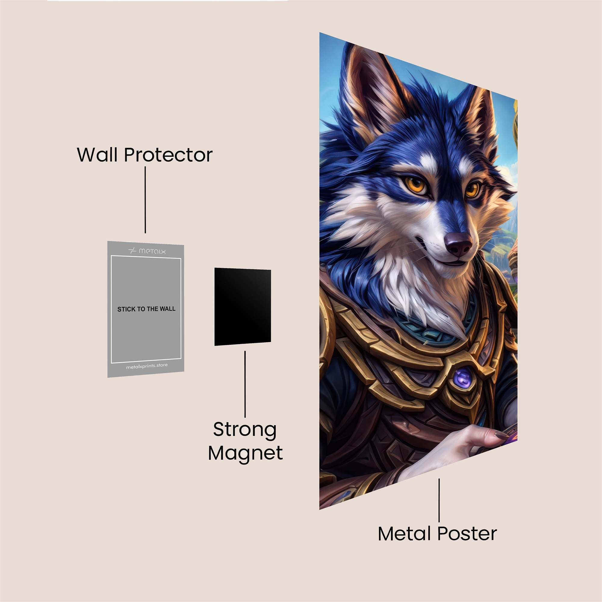 Wolf Enigma Safe Wall Magnetic / M