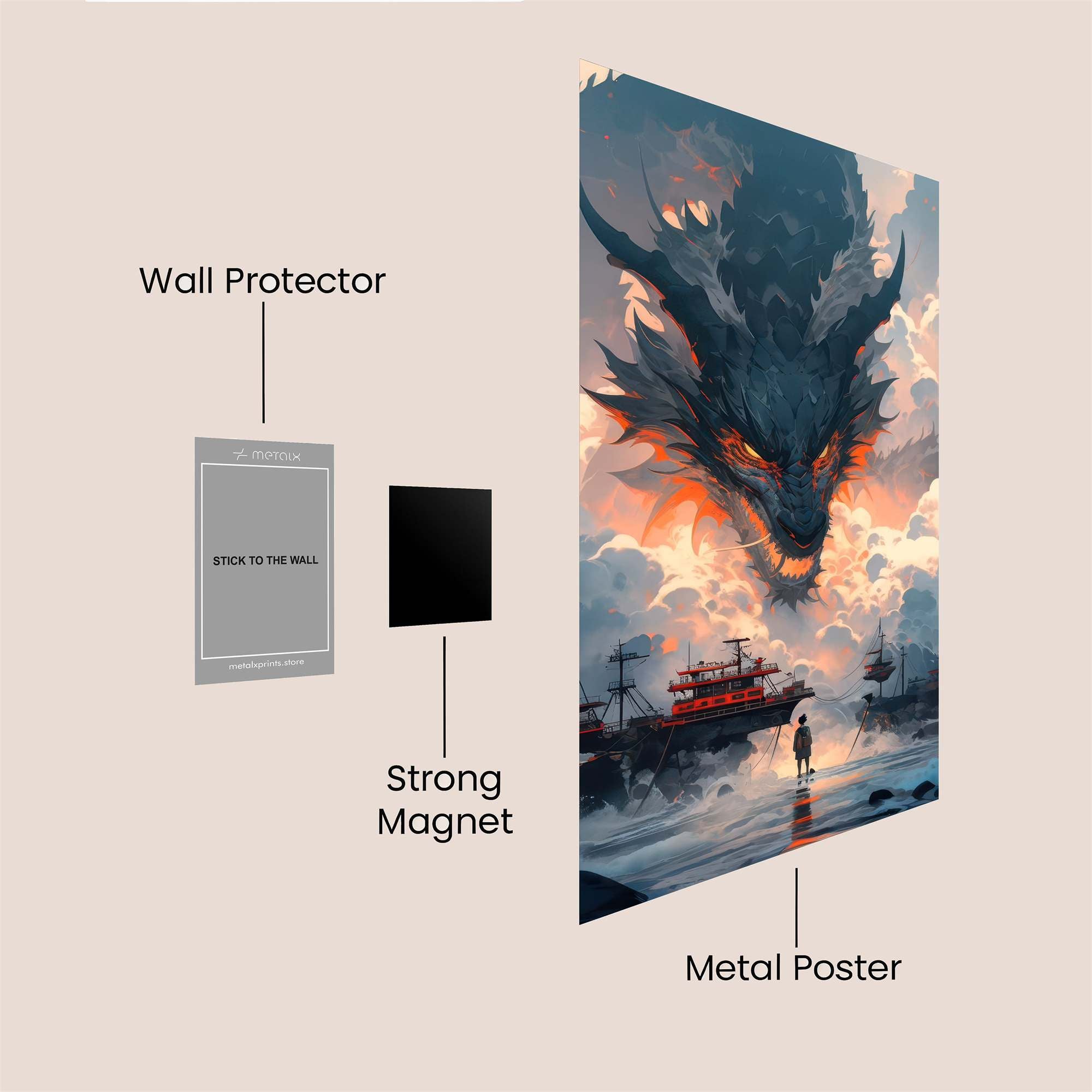 Dragon's Majesty Safe Wall Magnetic / M