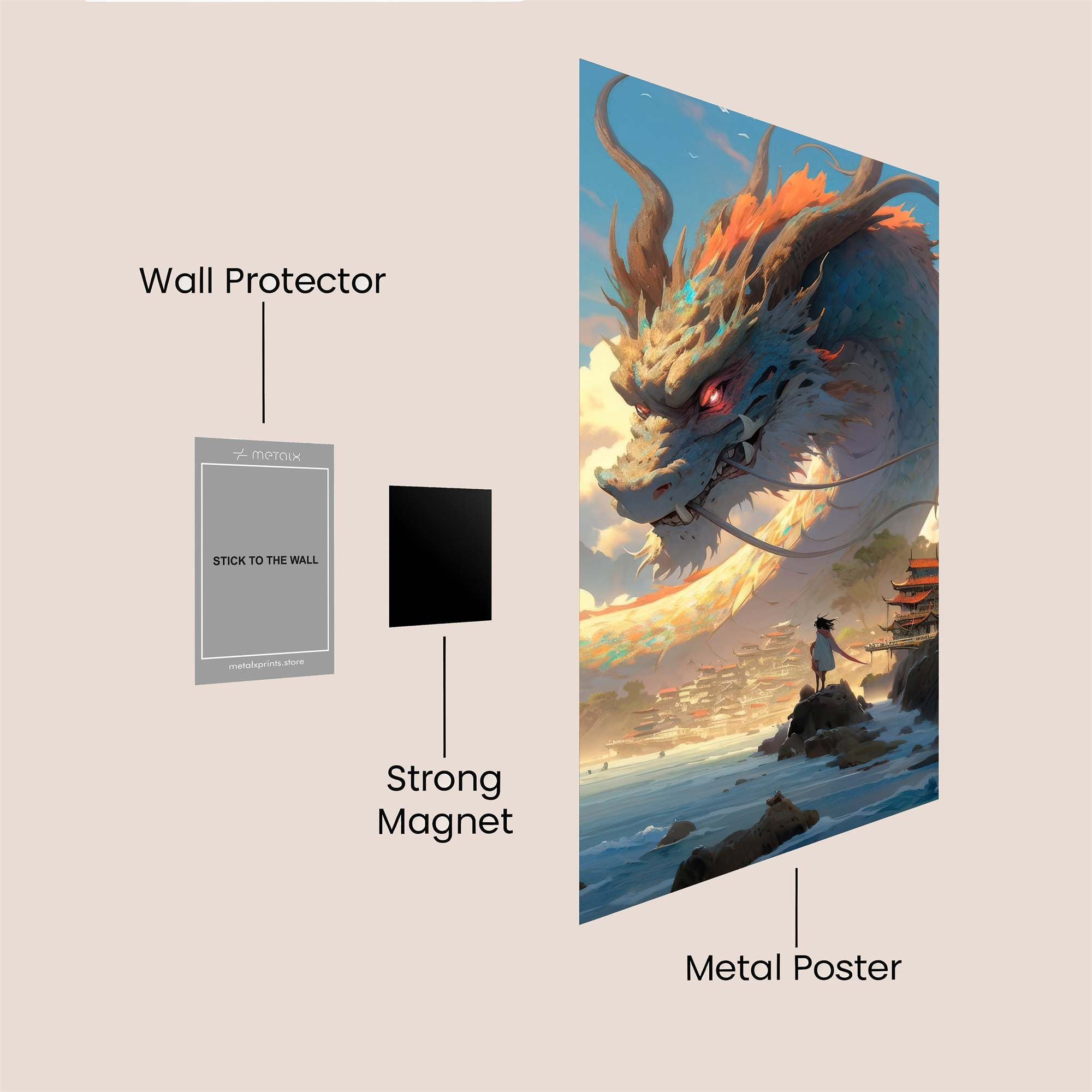 Dragon Reverie Safe Wall Magnetic / M