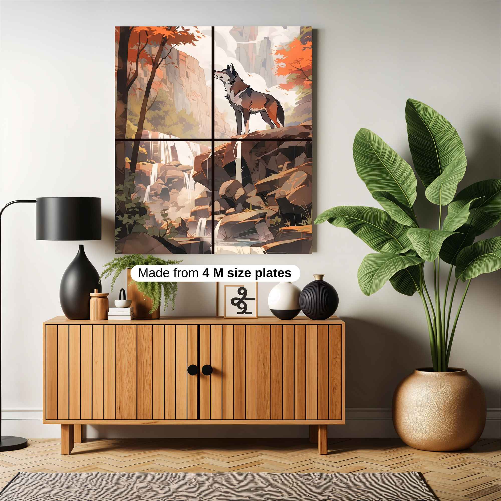 Wolf's Reverie Safe Wall Magnetic / M