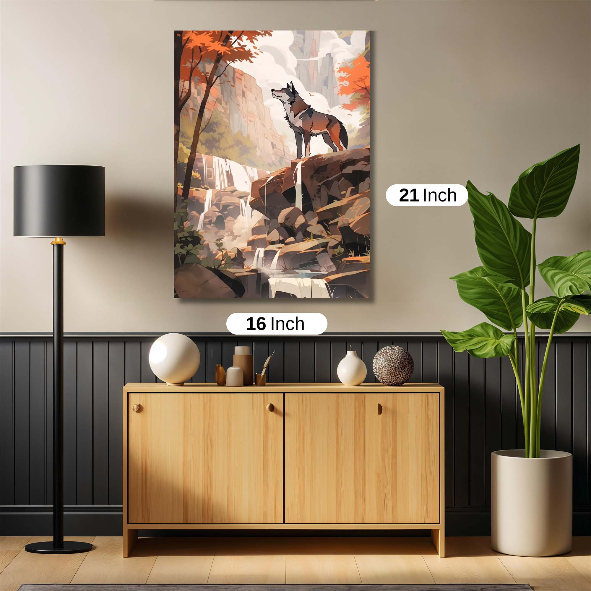 Wolf's Reverie Safe Wall Magnetic / M