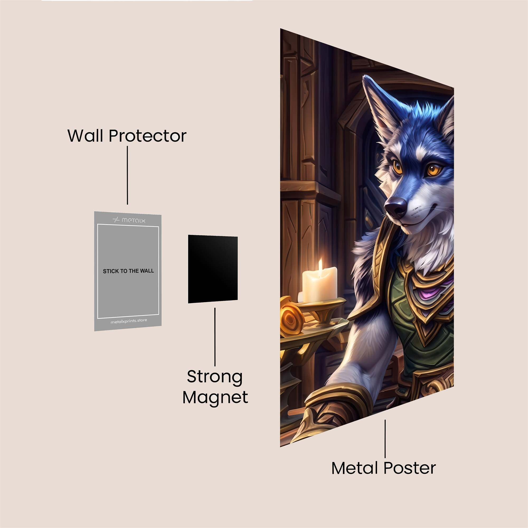 Wolfen Serenity Safe Wall Magnetic / M