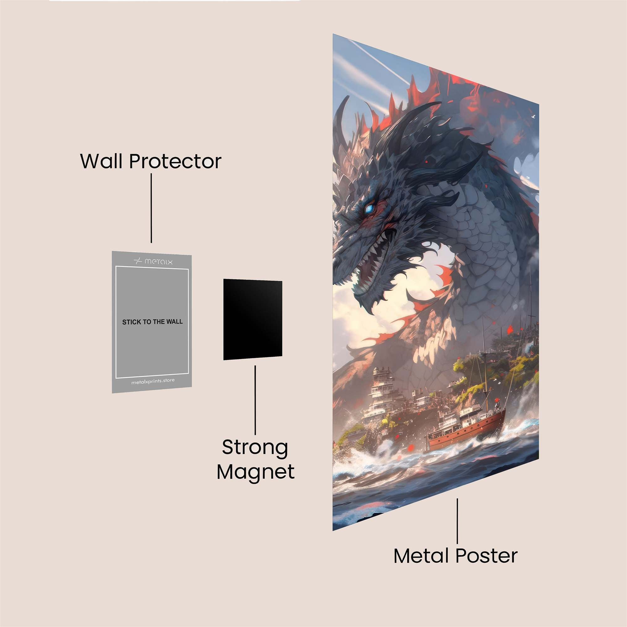 Dragon's Majesty Safe Wall Magnetic / M
