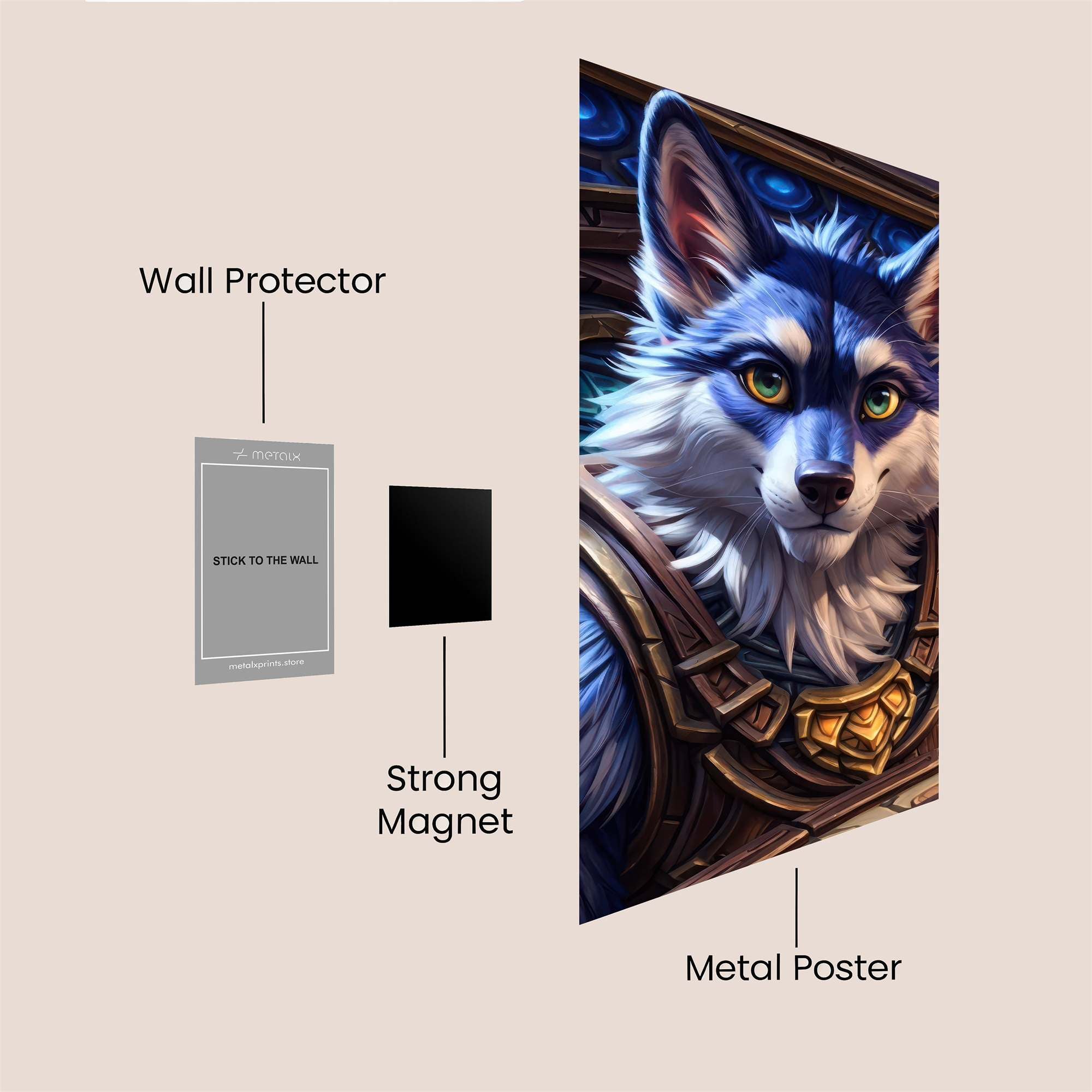 Furry Quest Safe Wall Magnetic / M