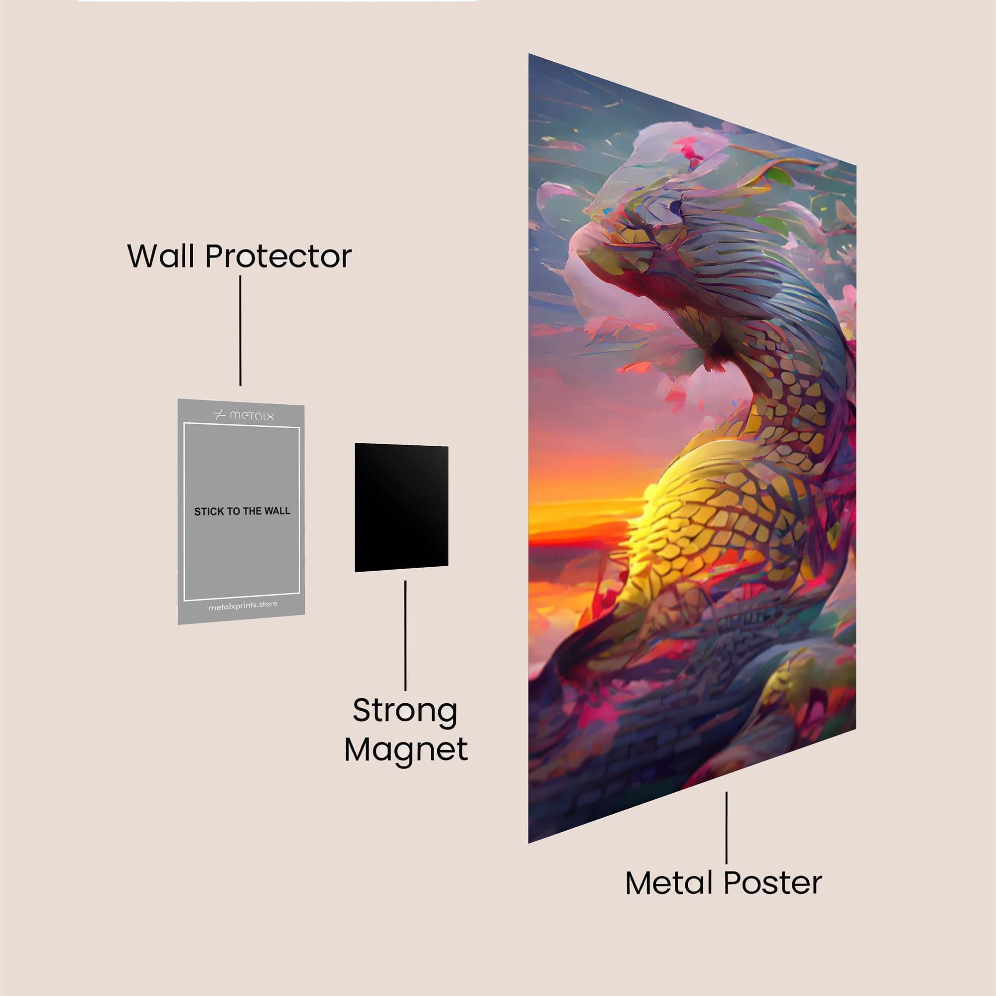 Dragon Reverie Safe Wall Magnetic / M