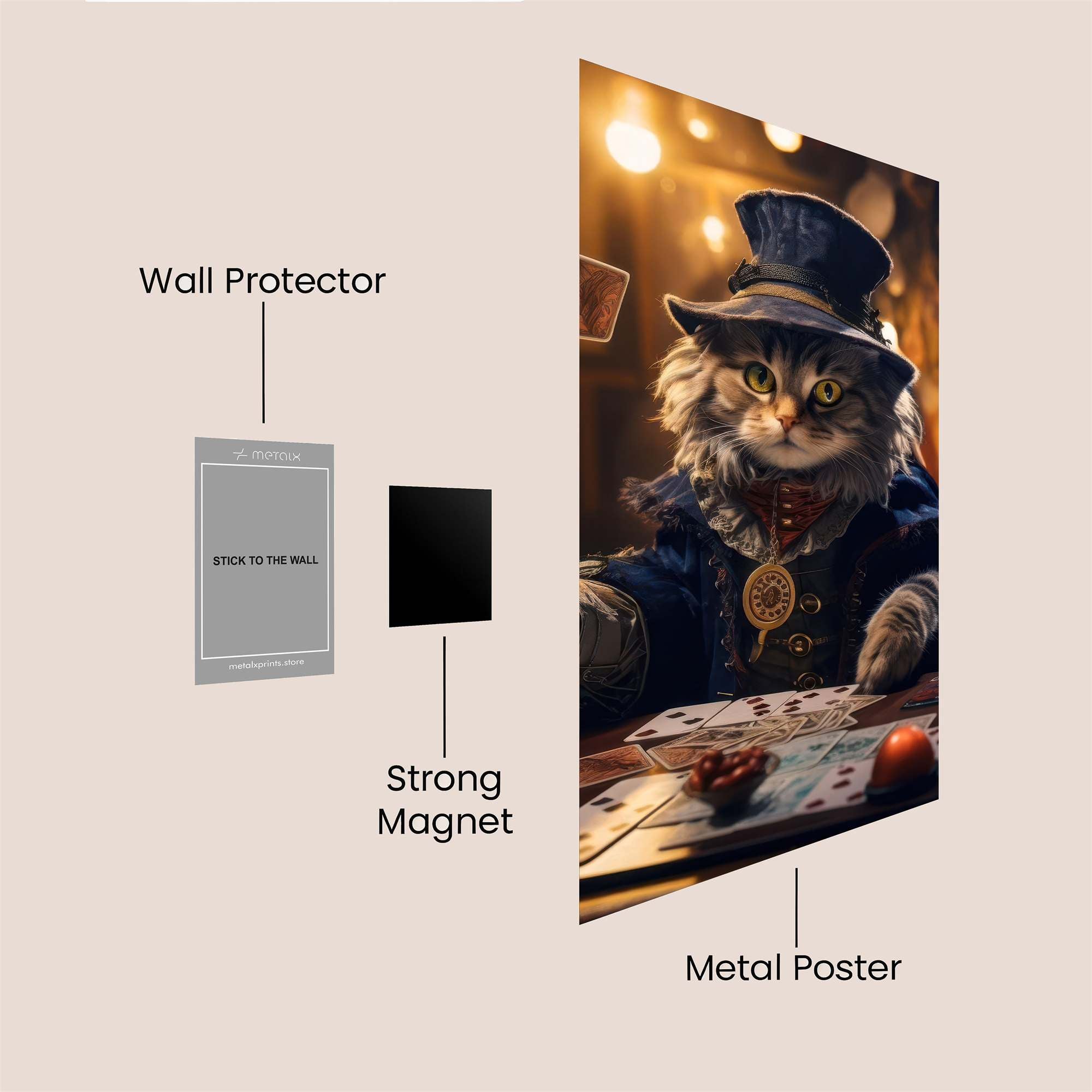 Feline Gambit Safe Wall Magnetic / M