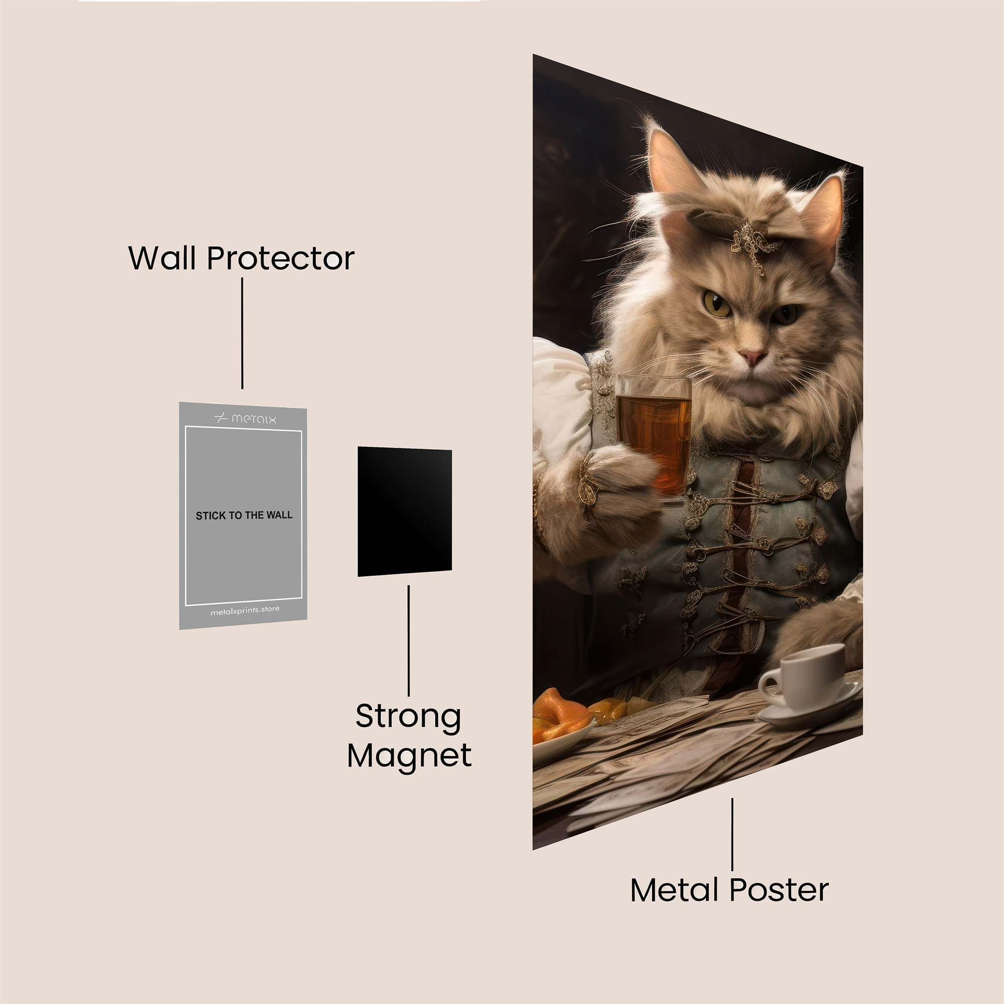 Regal Feline Safe Wall Magnetic / M