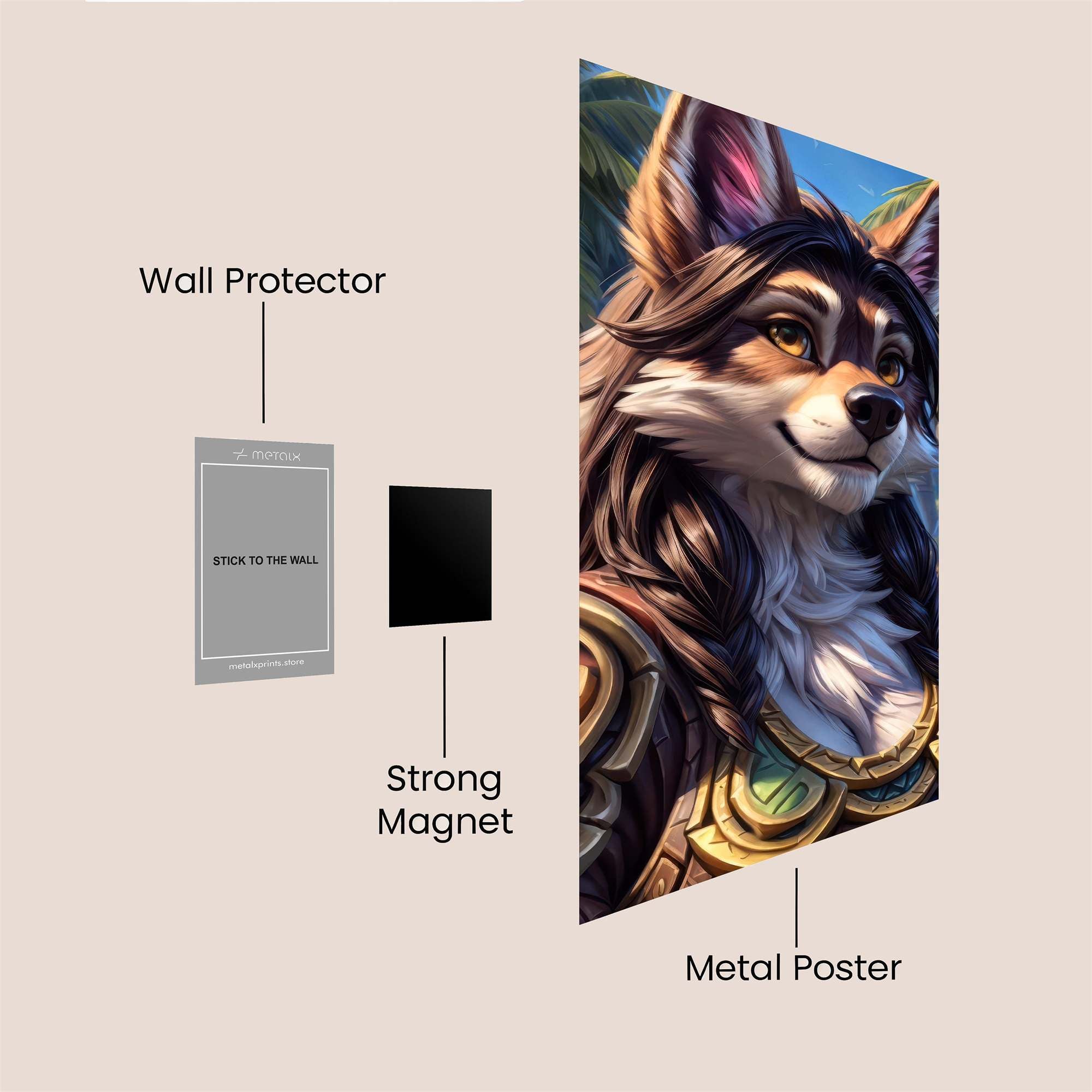 Warrior Majesty Safe Wall Magnetic / M