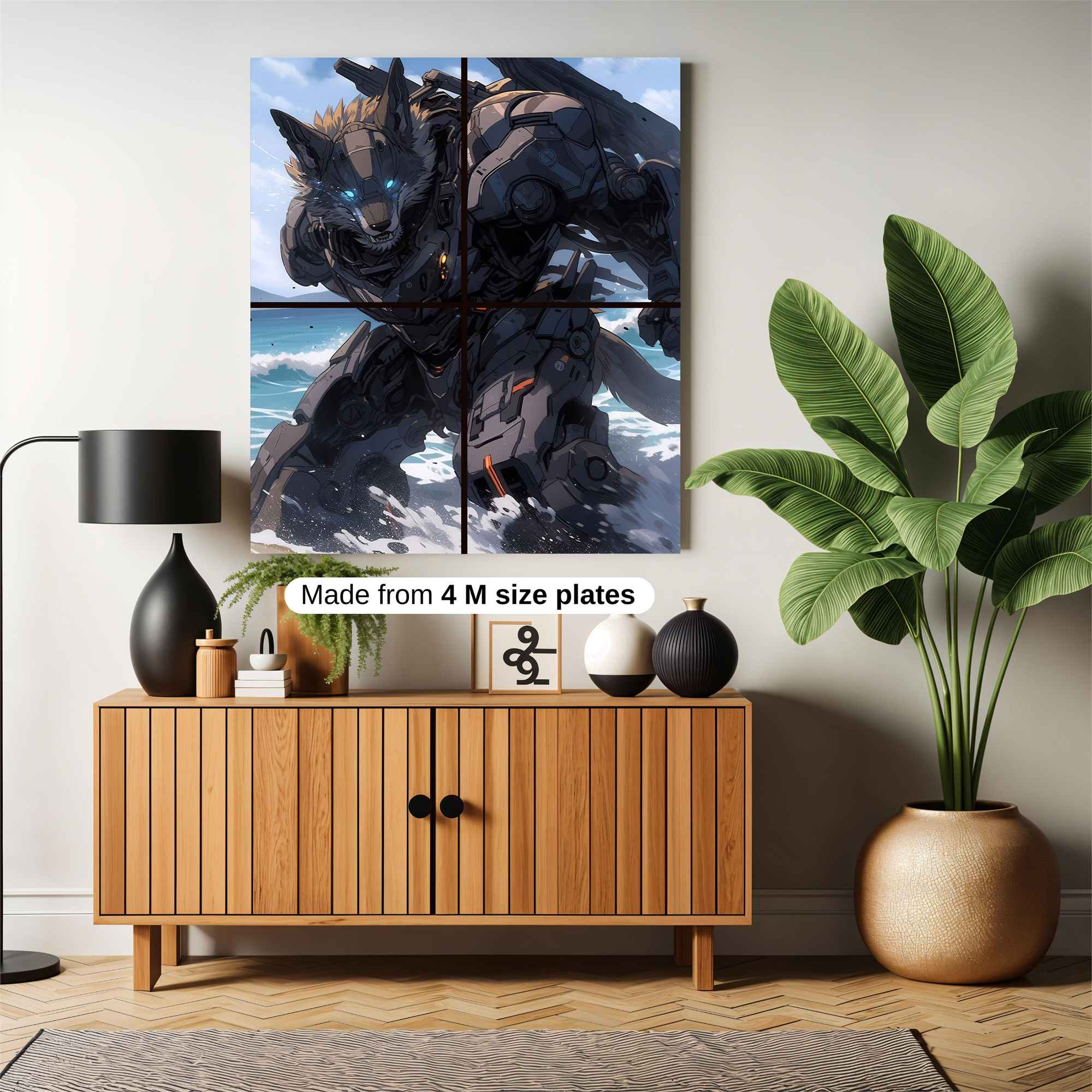 Cyber Wolfstorm Safe Wall Magnetic / M