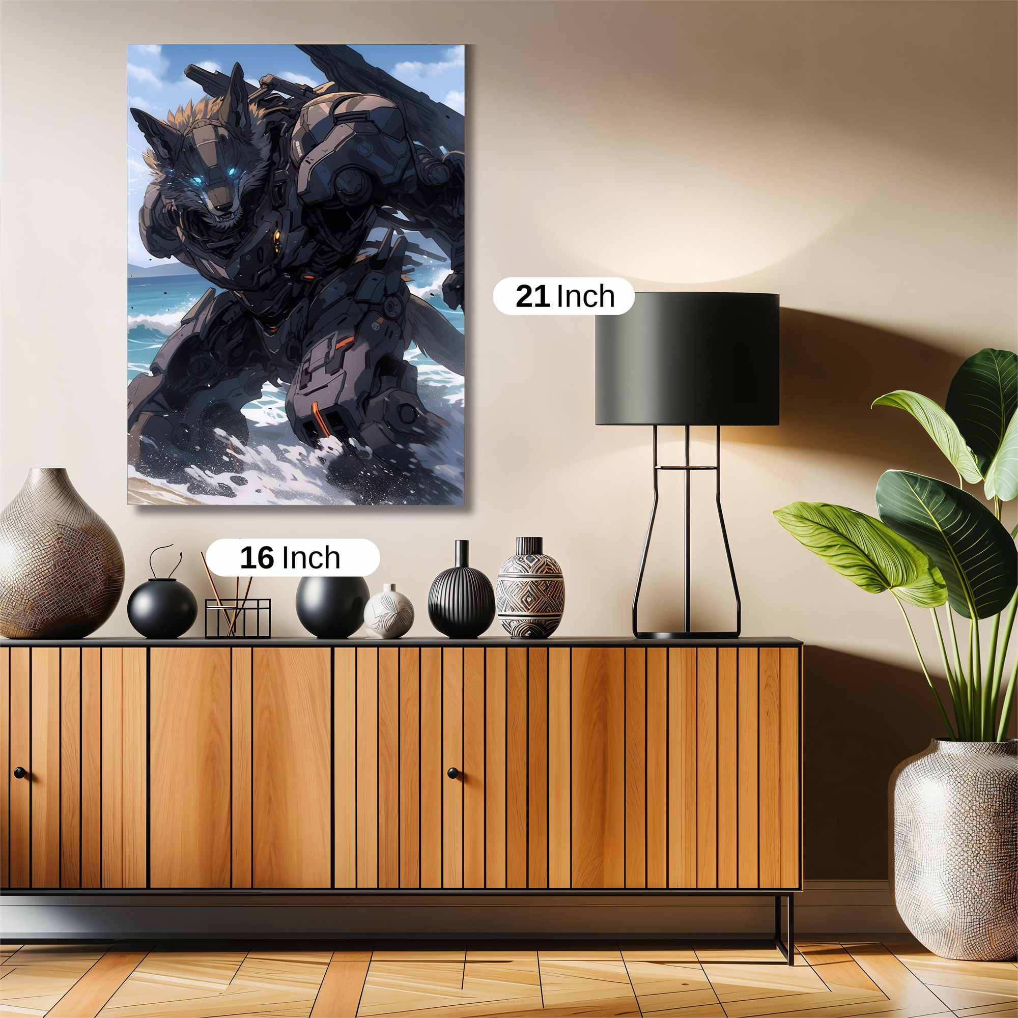 Cyber Wolfstorm Safe Wall Magnetic / M