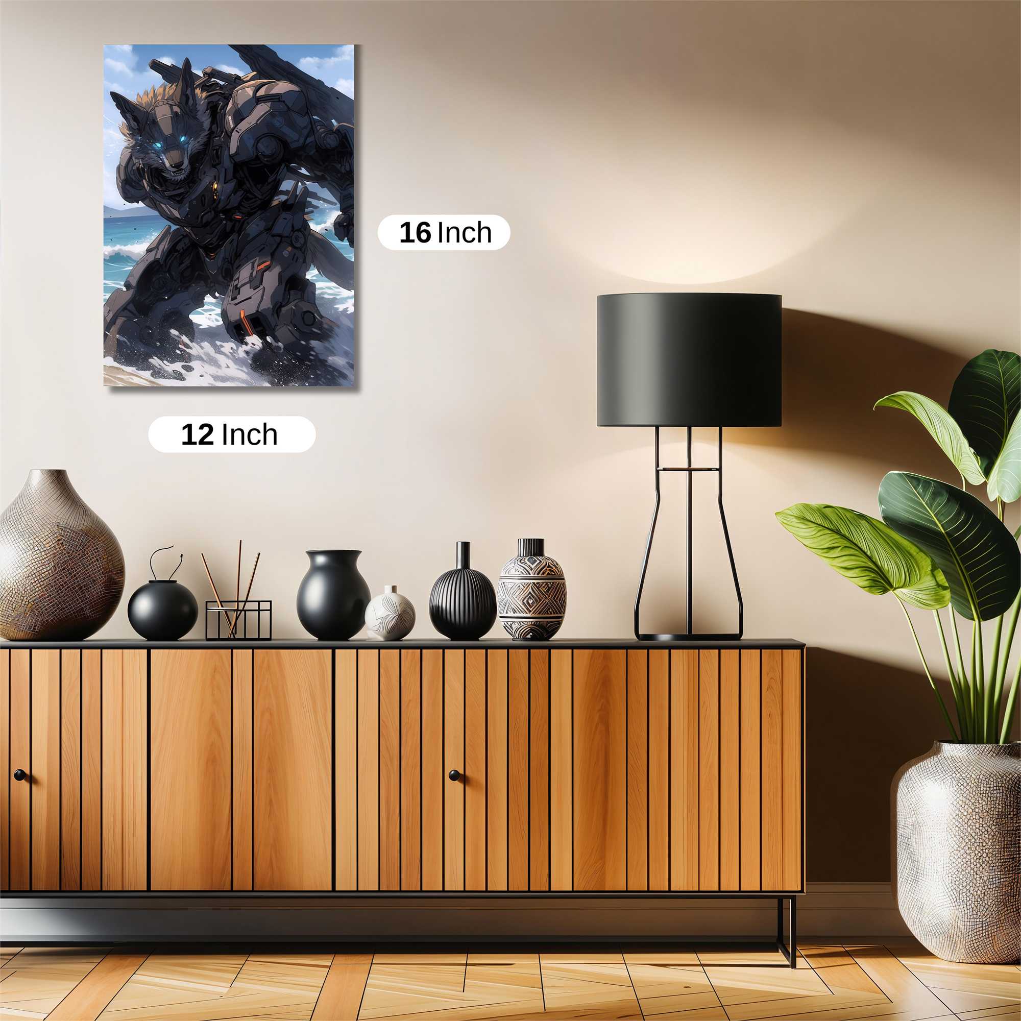 Cyber Wolfstorm Safe Wall Magnetic / M