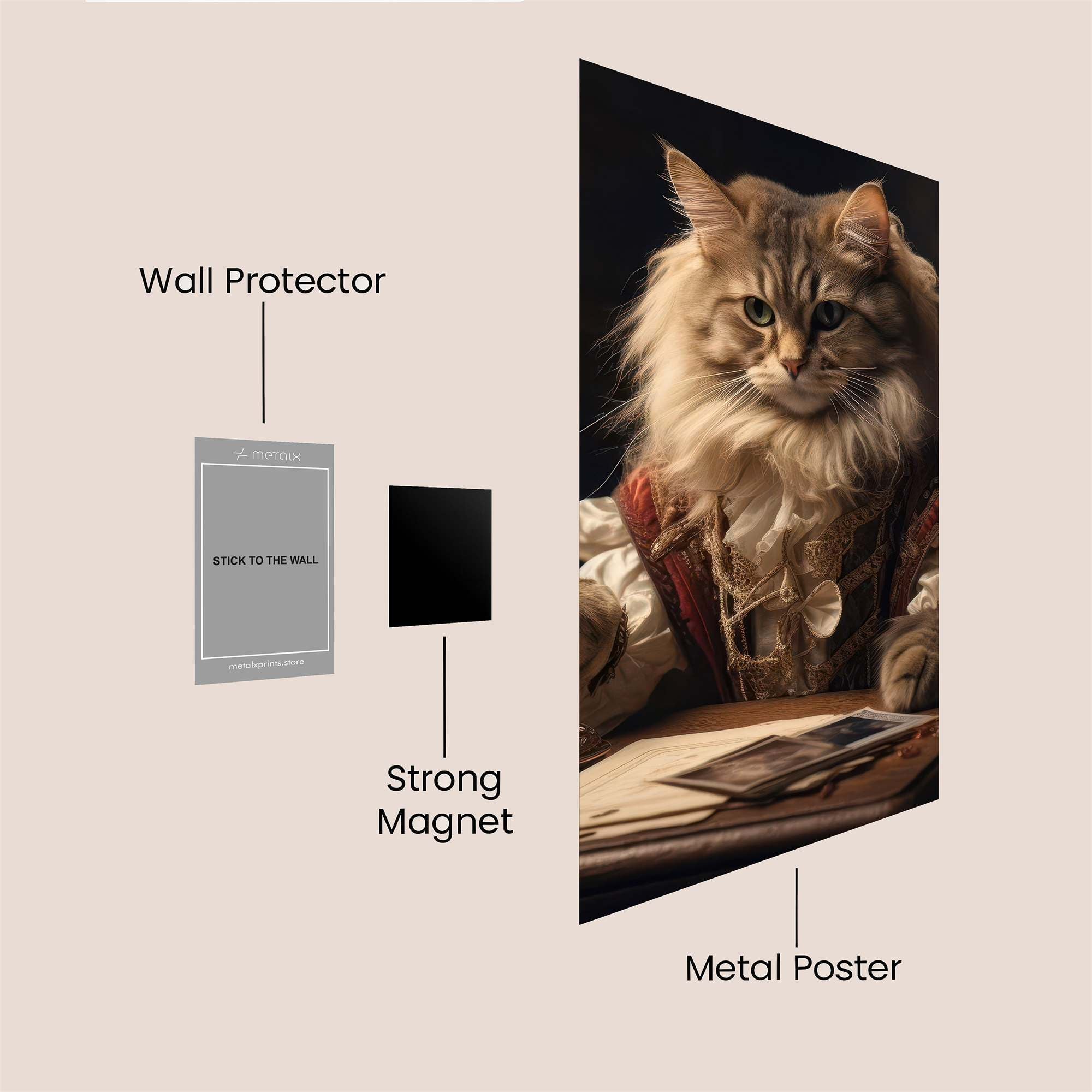 Aristocat Ponderings Safe Wall Magnetic / M