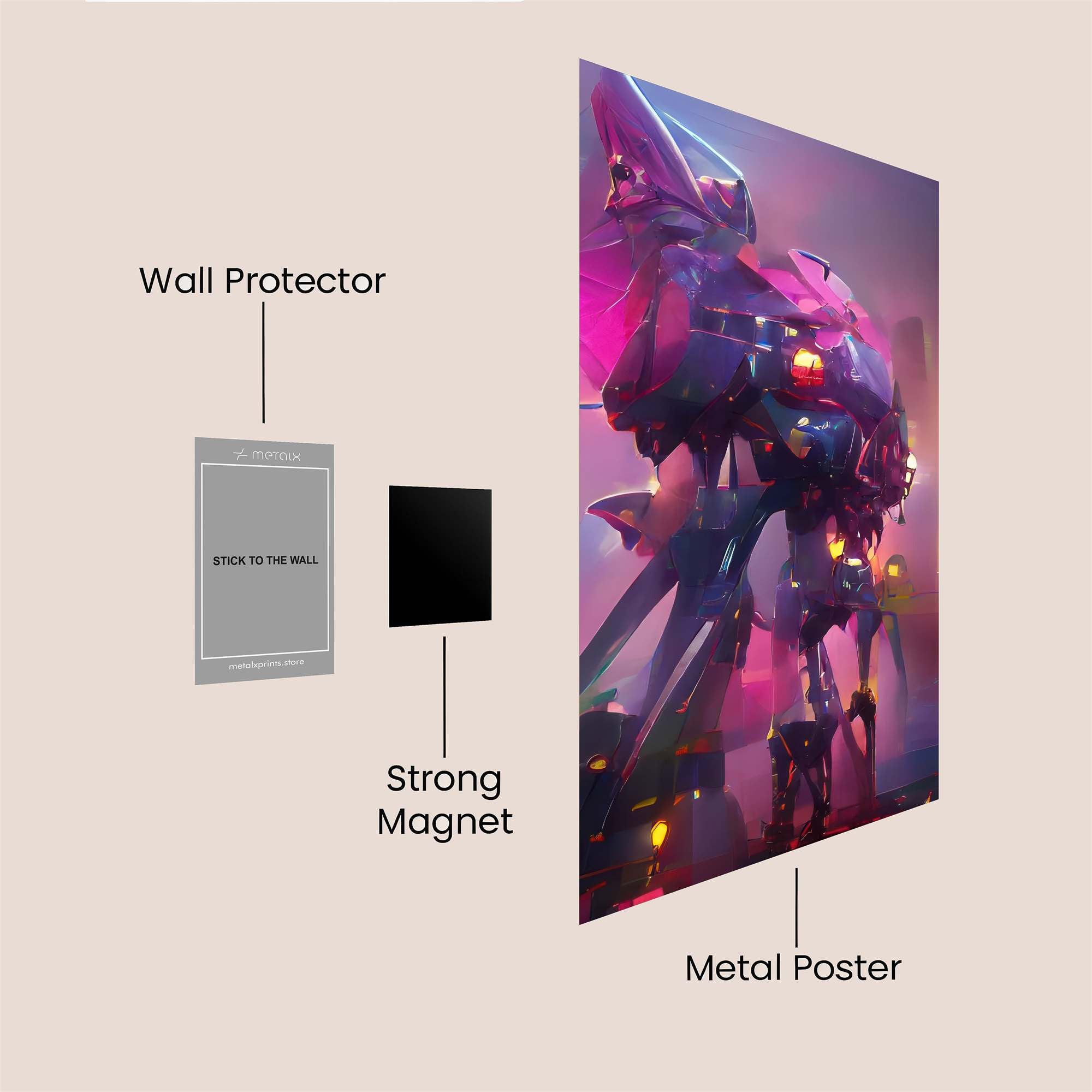 Neon Colossus Safe Wall Magnetic / M