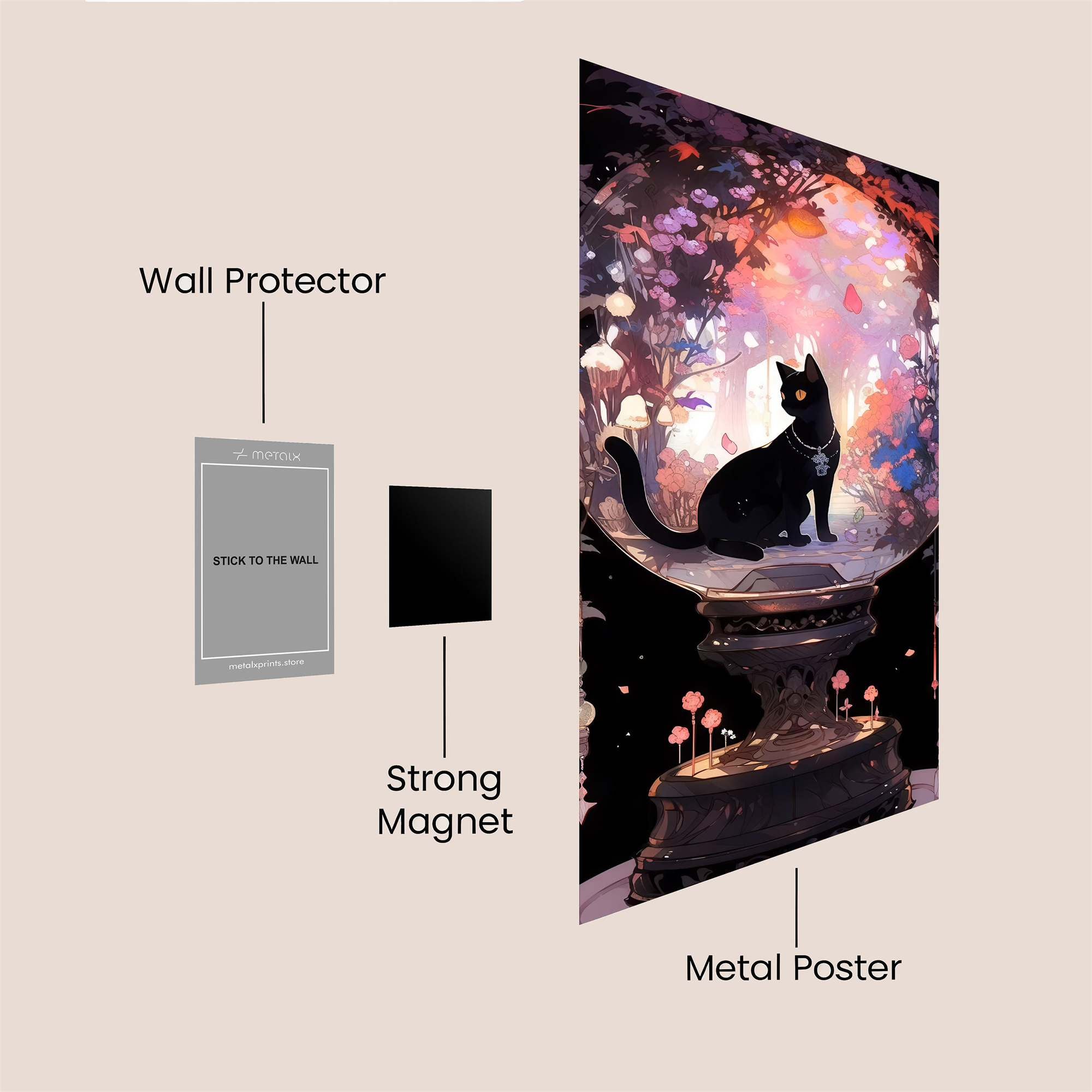 Cat Reverie Safe Wall Magnetic / M