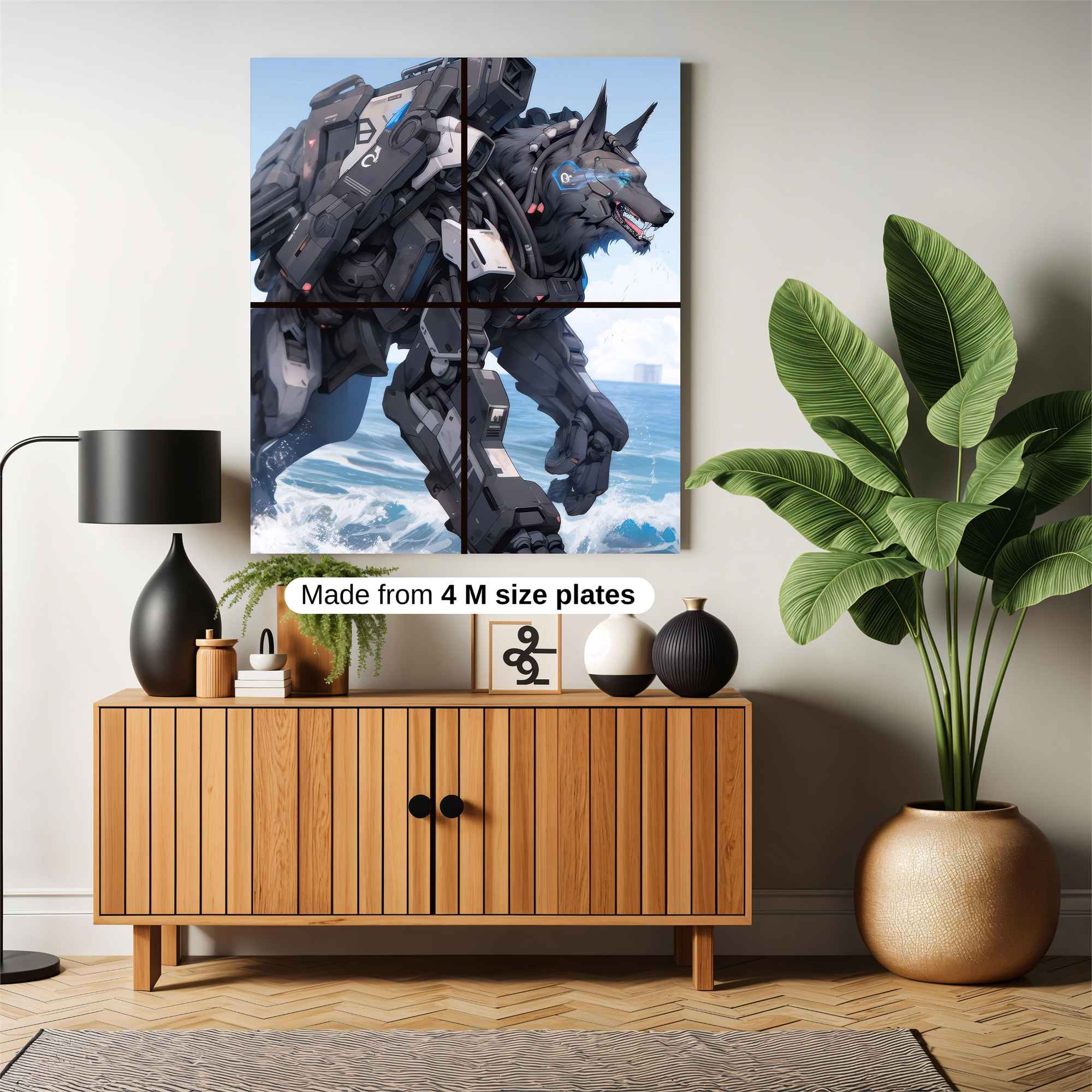 Cyber Wolfstorm Safe Wall Magnetic / M