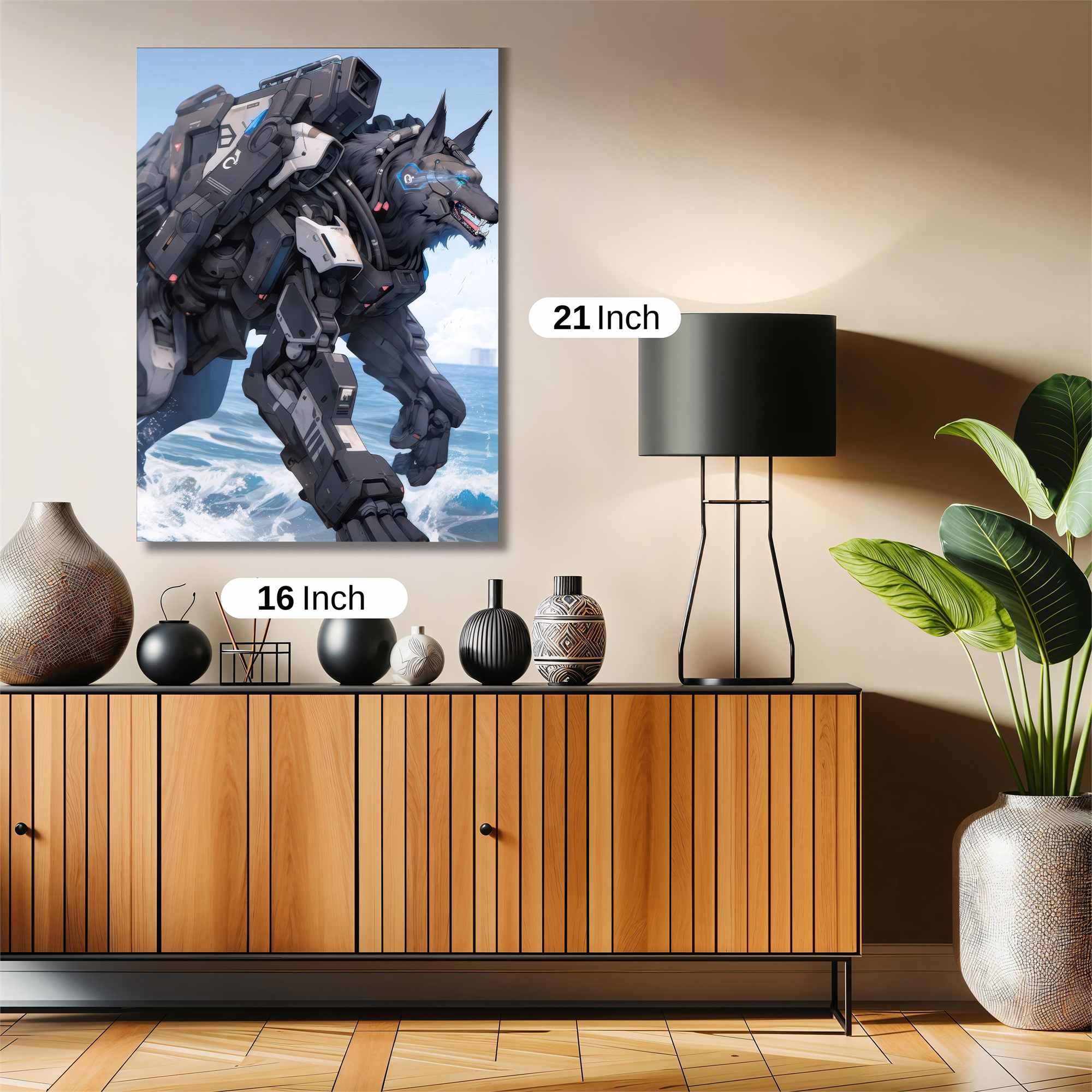 Cyber Wolfstorm Safe Wall Magnetic / M