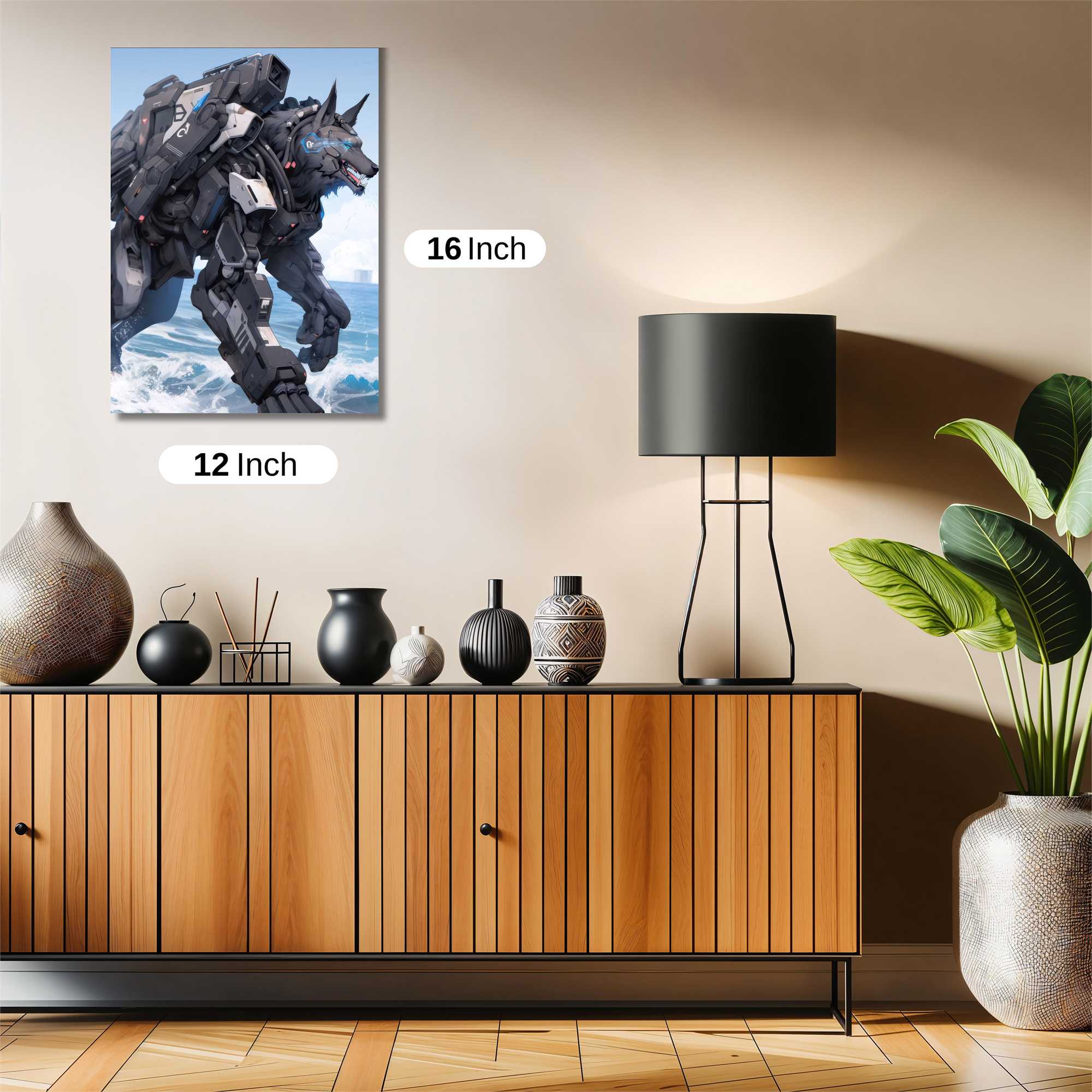 Cyber Wolfstorm Safe Wall Magnetic / M