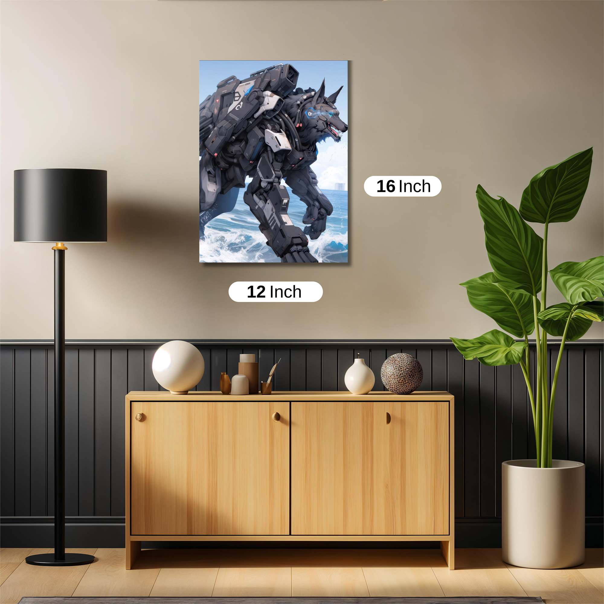 Cyber Wolfstorm Safe Wall Magnetic / M