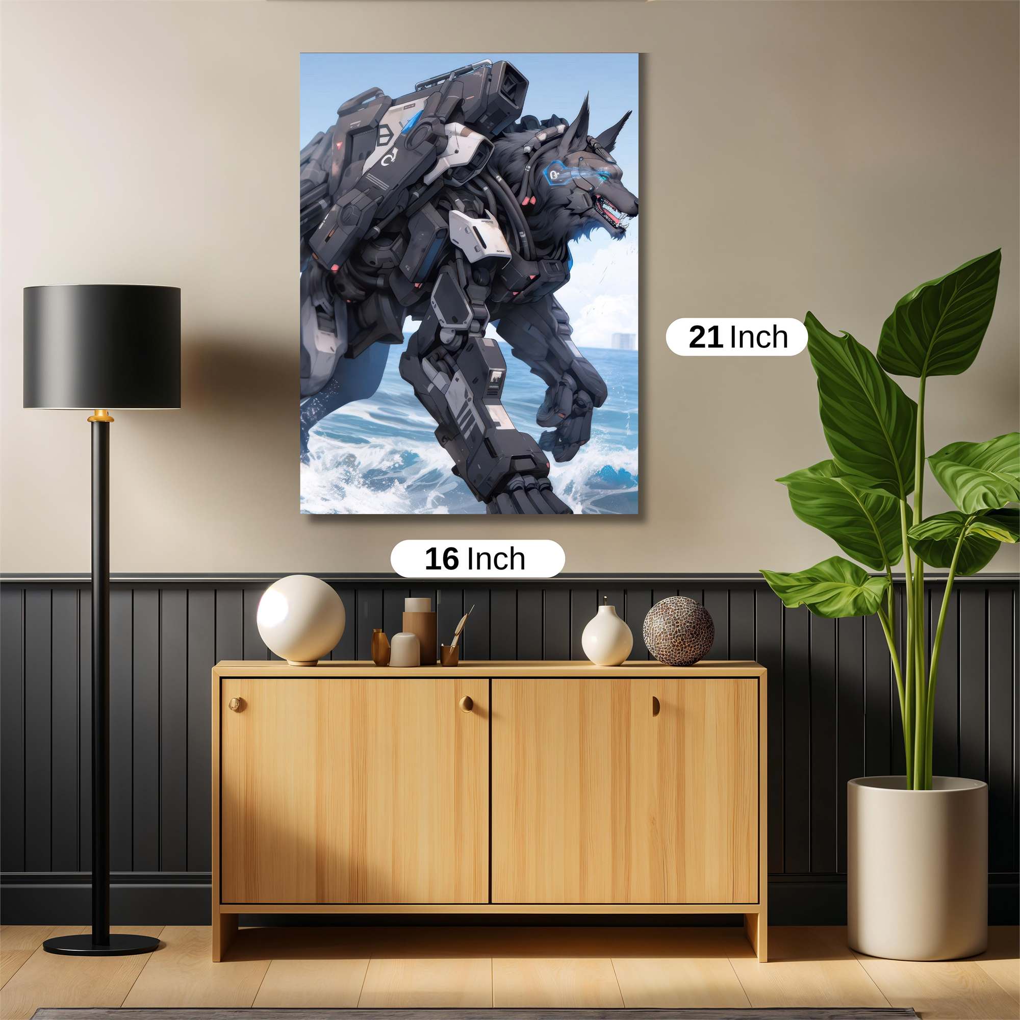 Cyber Wolfstorm Safe Wall Magnetic / M