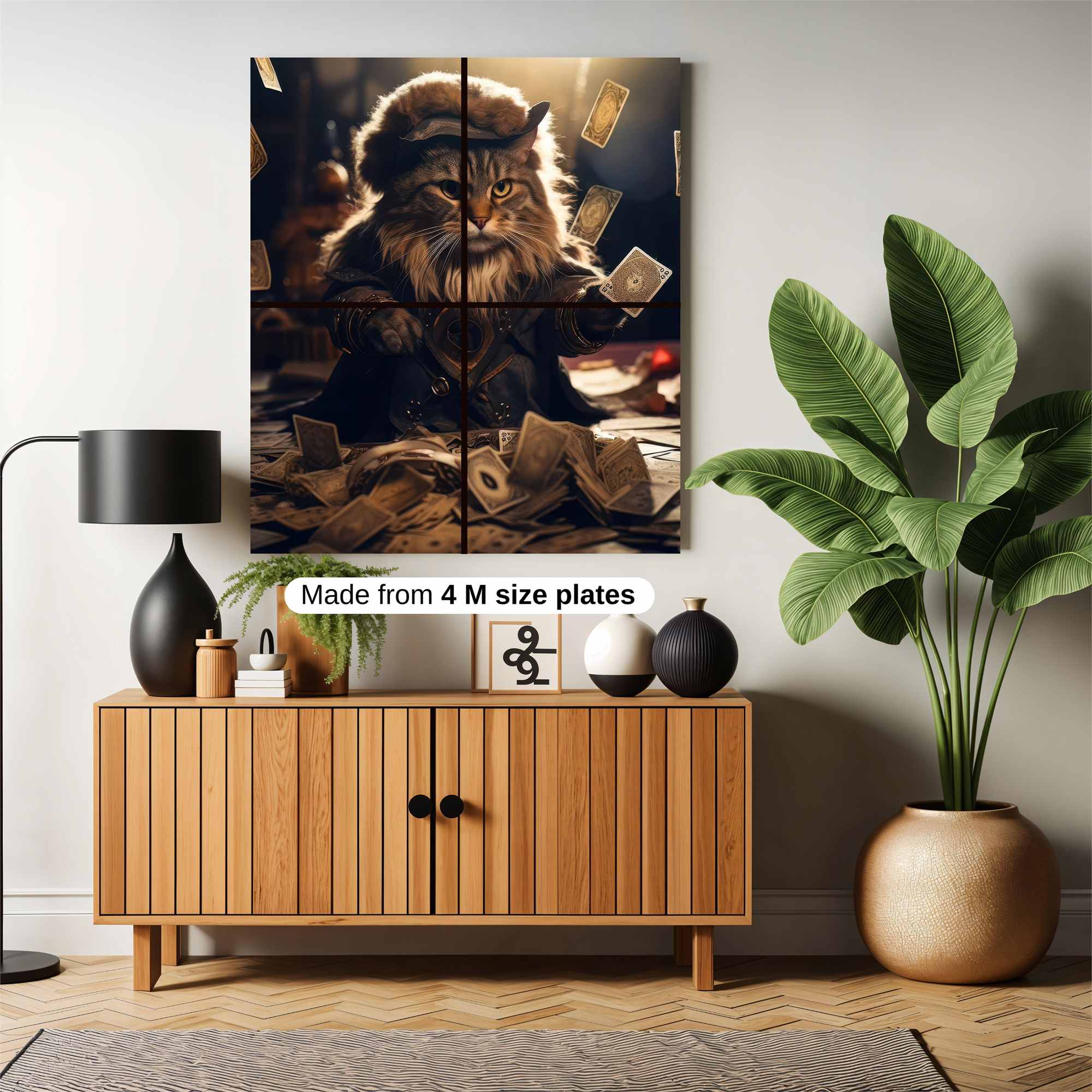 Feline Illusion Safe Wall Magnetic / M